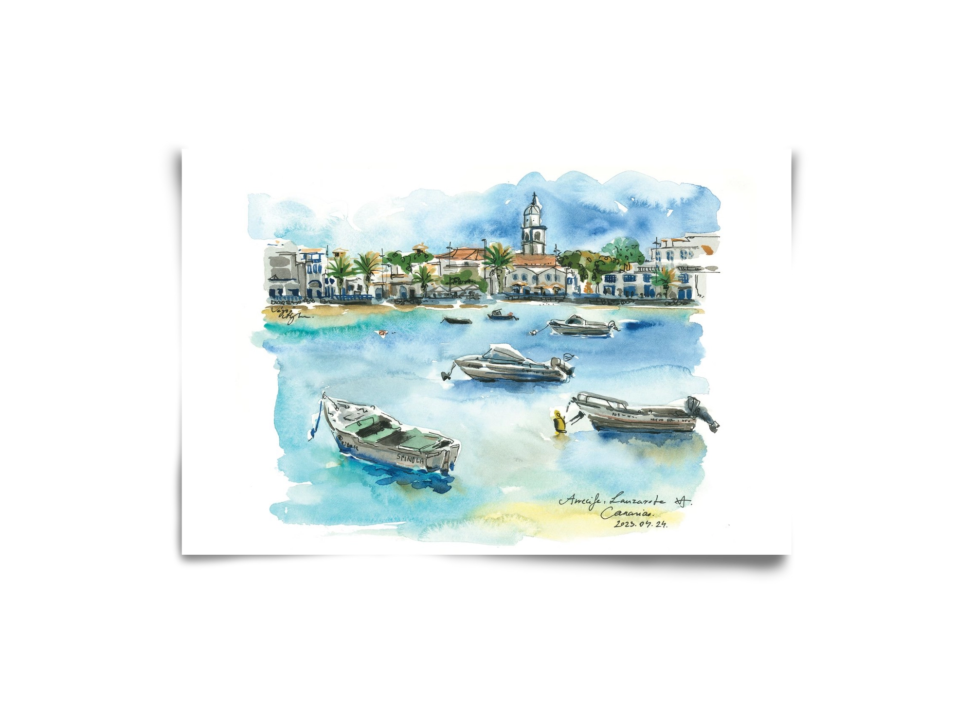 ARRECIFE, Lanzarote, Canary Island - 2023.04.24., 30x20 cm, Keret nélkül