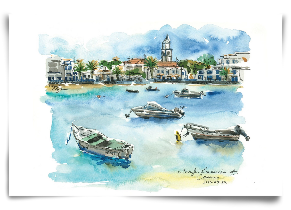 ARRECIFE, Lanzarote, Canary Island - 2023.04.24., 90x60 cm, Keret nélkül