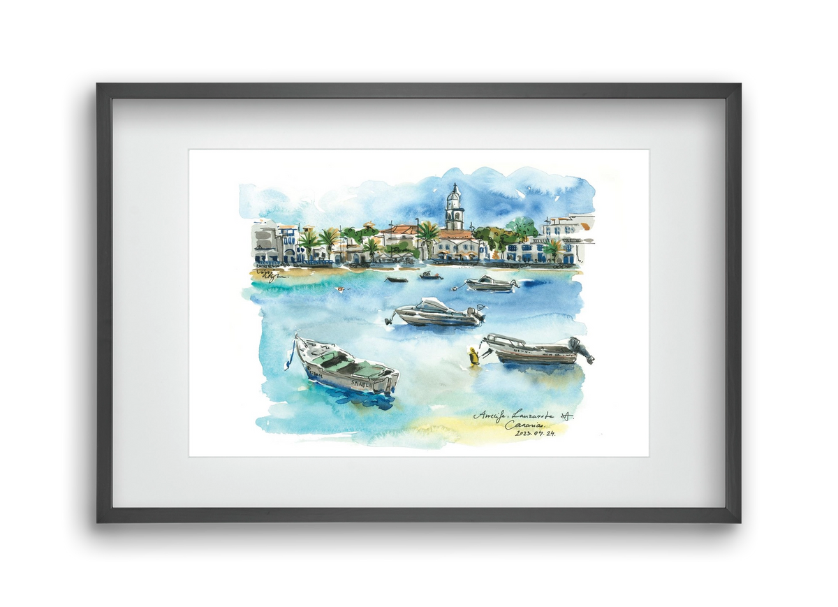 ARRECIFE, Lanzarote, Canary Island - 2023.04.24., 45x30 cm (30x20 cm), Fekete keret, paszpartuval
