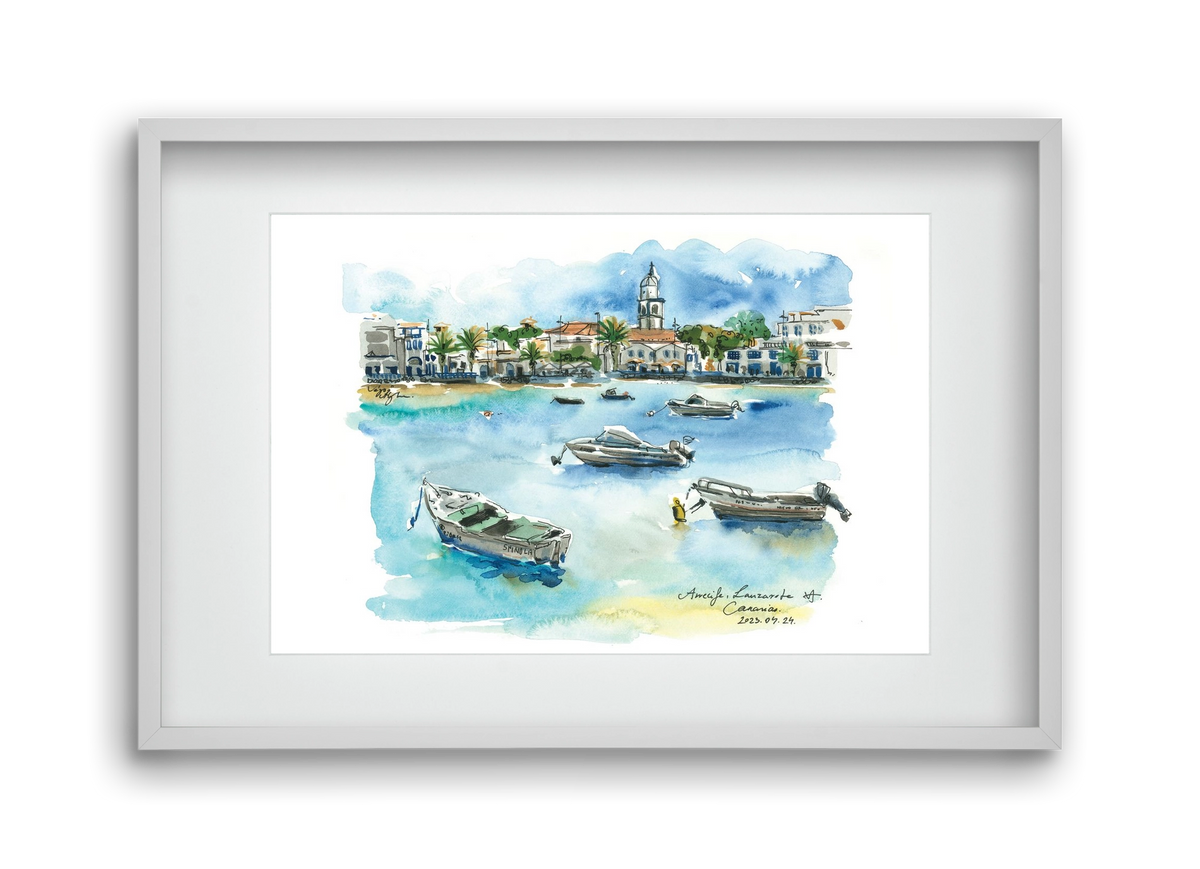 ARRECIFE, Lanzarote, Canary Island - 2023.04.24., 45x30 cm (30x20 cm), Fehér keret, paszpartuval