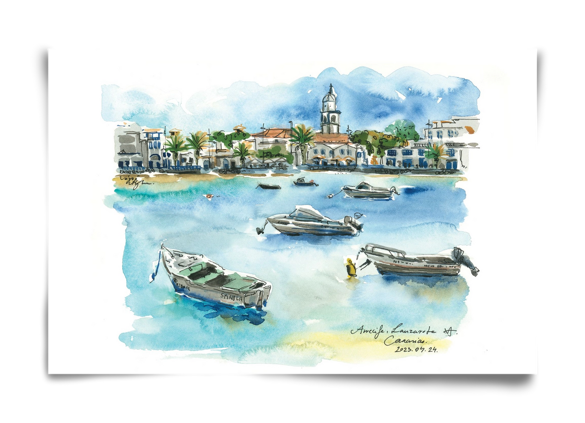 ARRECIFE, Lanzarote, Canary Island - 2023.04.24., 60x40 cm, Keret nélkül
