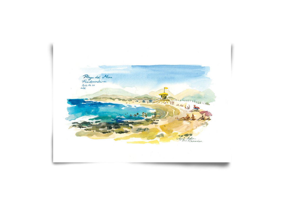 PLAYA del MORO, Fuerteventura, Canary Islands - 2023.04.30., 30x20 cm, Keret nélkül