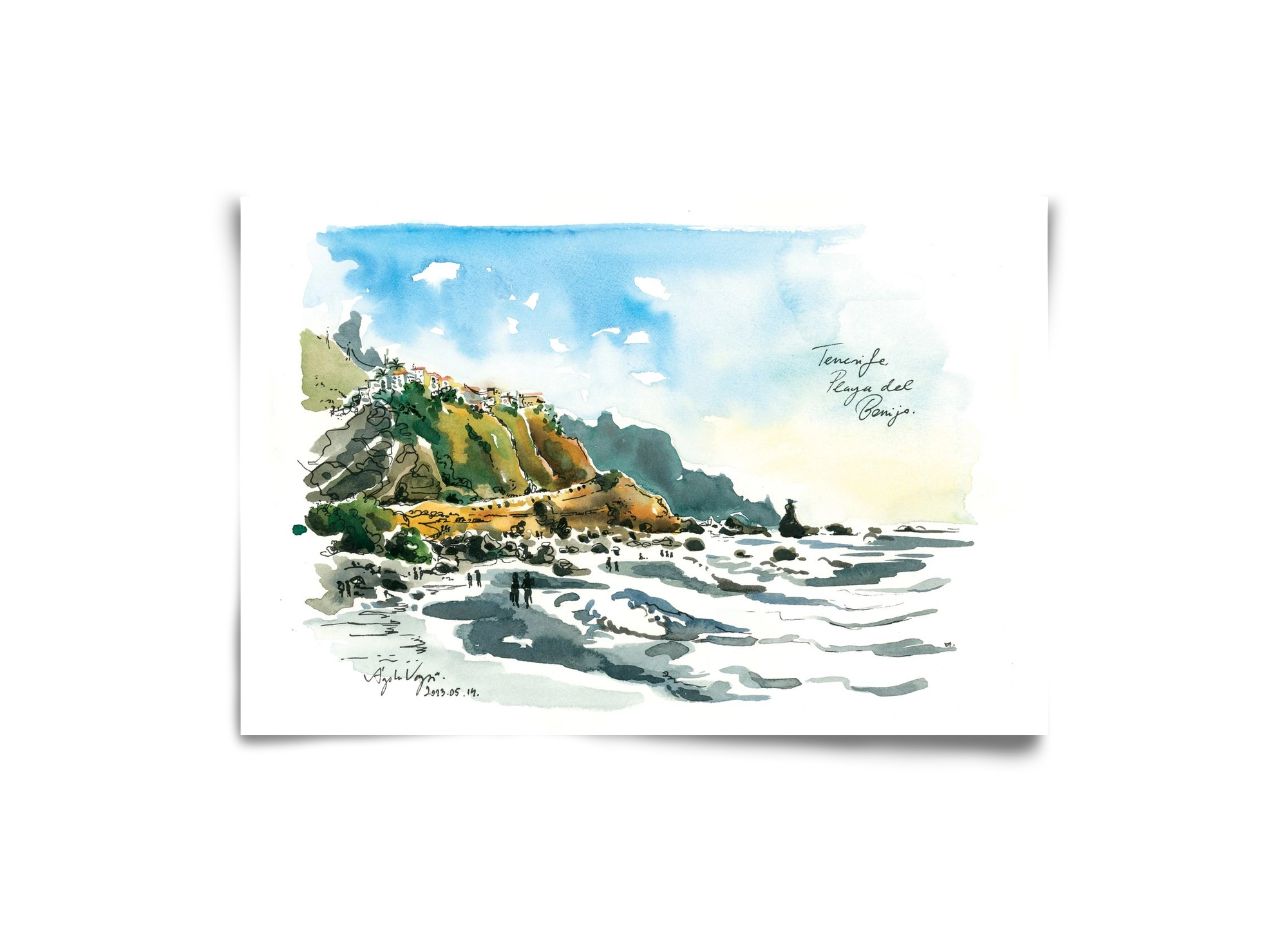 PLAYA del BENIJO, Tenerife, Canary Islands - 2023.05.14., 30x20 cm, Keret nélkül