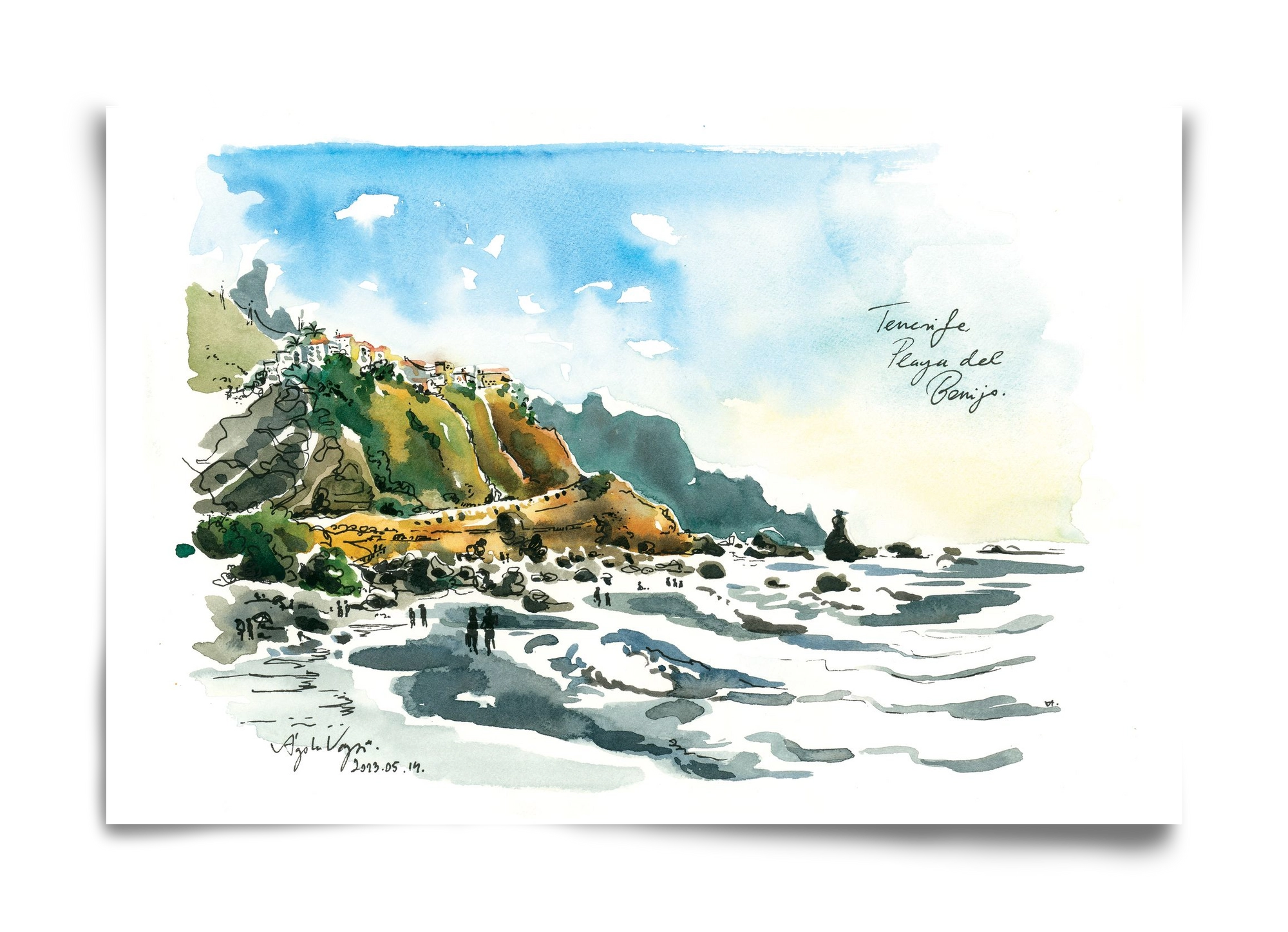 PLAYA del BENIJO, Tenerife, Canary Islands - 2023.05.14., 60x40 cm, Keret nélkül