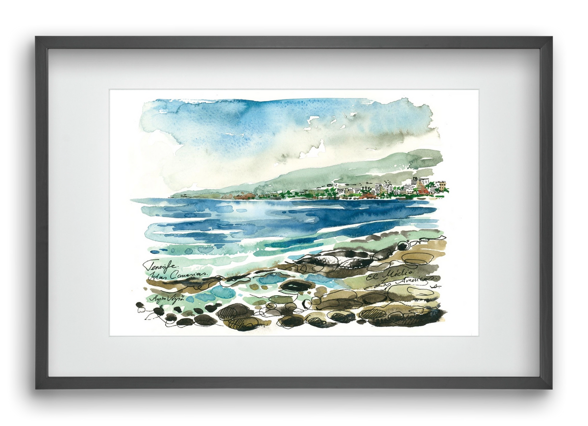 Las Americas, Tenerife, Canary Islands - 2023.05.19., 60x40 cm (45x30 cm), Fekete keret, paszpartuval