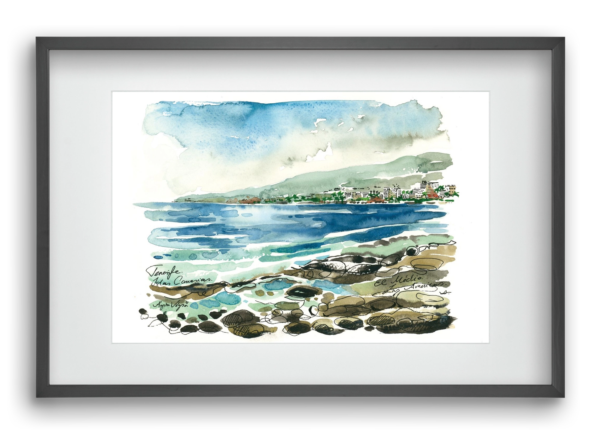 Las Americas, Tenerife, Canary Islands - 2023.05.19., 60x40 cm (45x30 cm), Fekete keret, paszpartuval