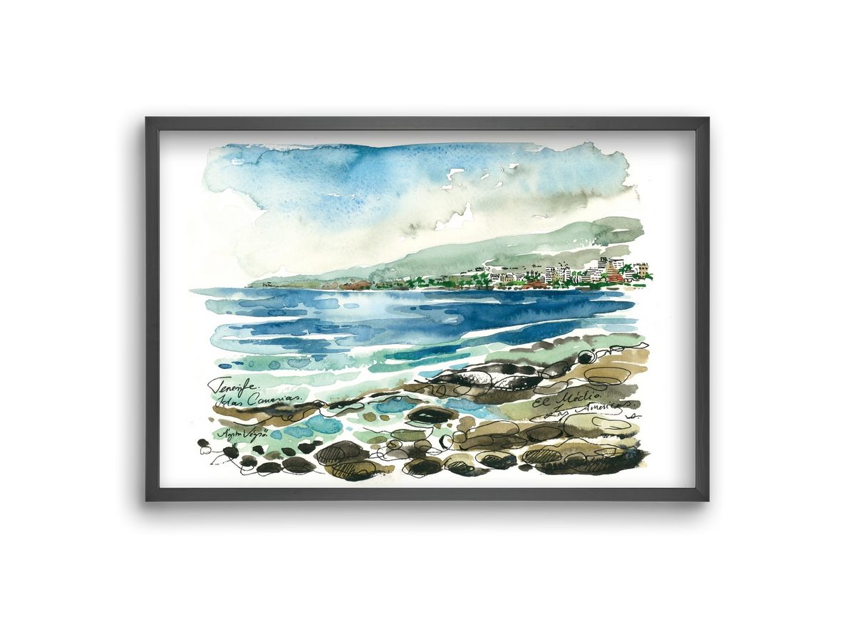 Las Americas, Tenerife, Canary Islands - 2023.05.19., 30x20 cm (30x20 cm), Fekete keret