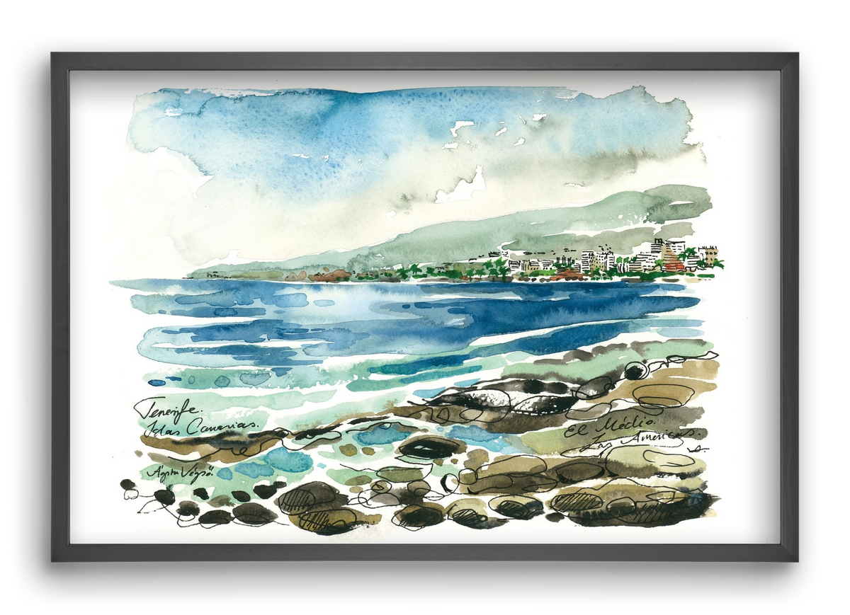 Las Americas, Tenerife, Canary Islands - 2023.05.19., 60x40 cm (60x40 cm), Fekete keret