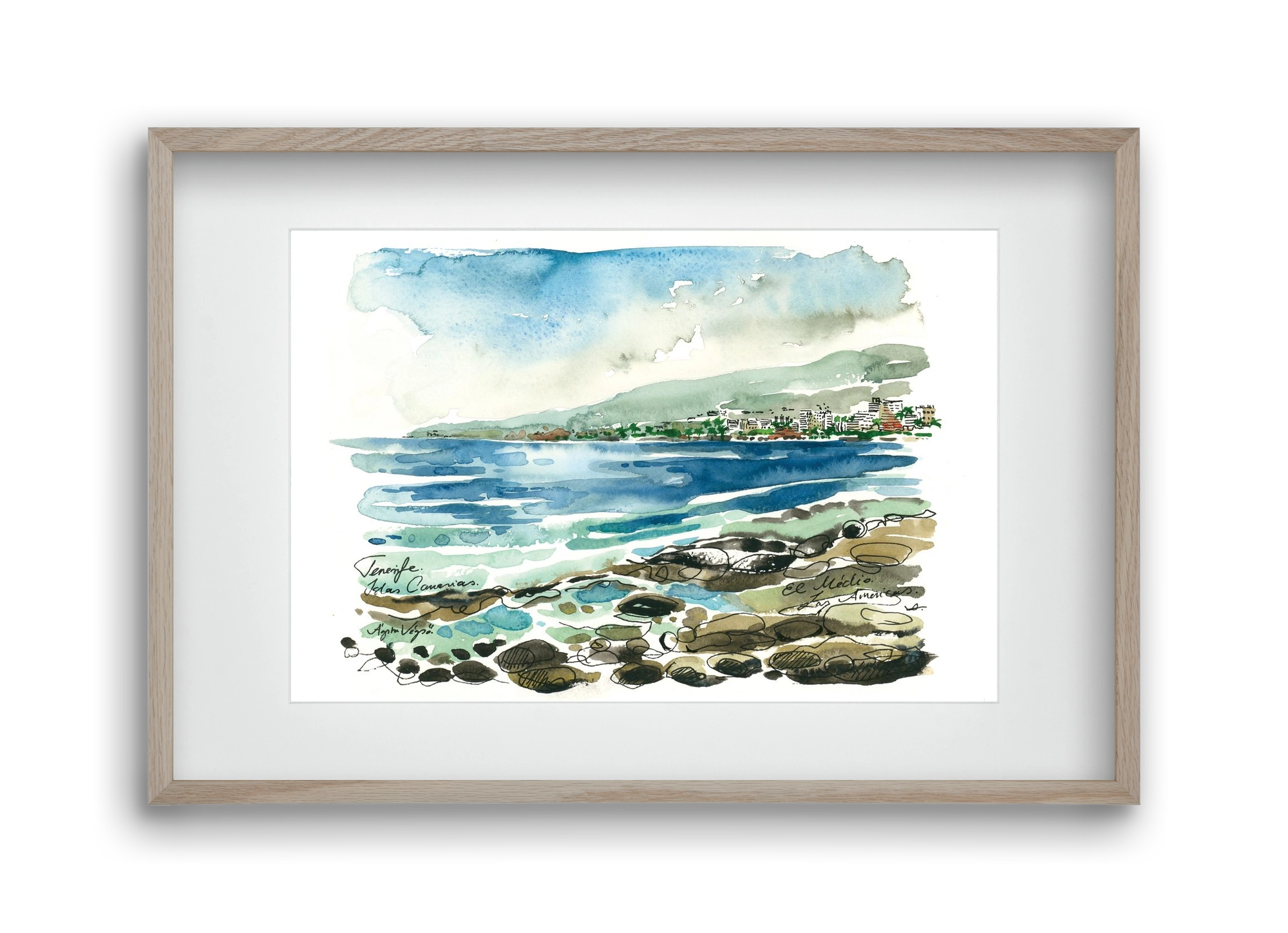 Las Americas, Tenerife, Canary Islands - 2023.05.19., 45x30 cm (30x20 cm), Tölgy keret, paszpartuval