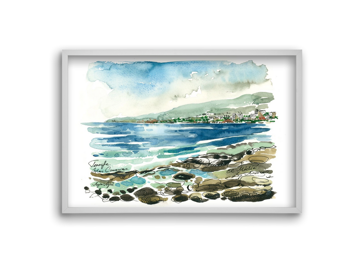 Las Americas, Tenerife, Canary Islands - 2023.05.19., 30x20 cm (30x20 cm), Fehér keret