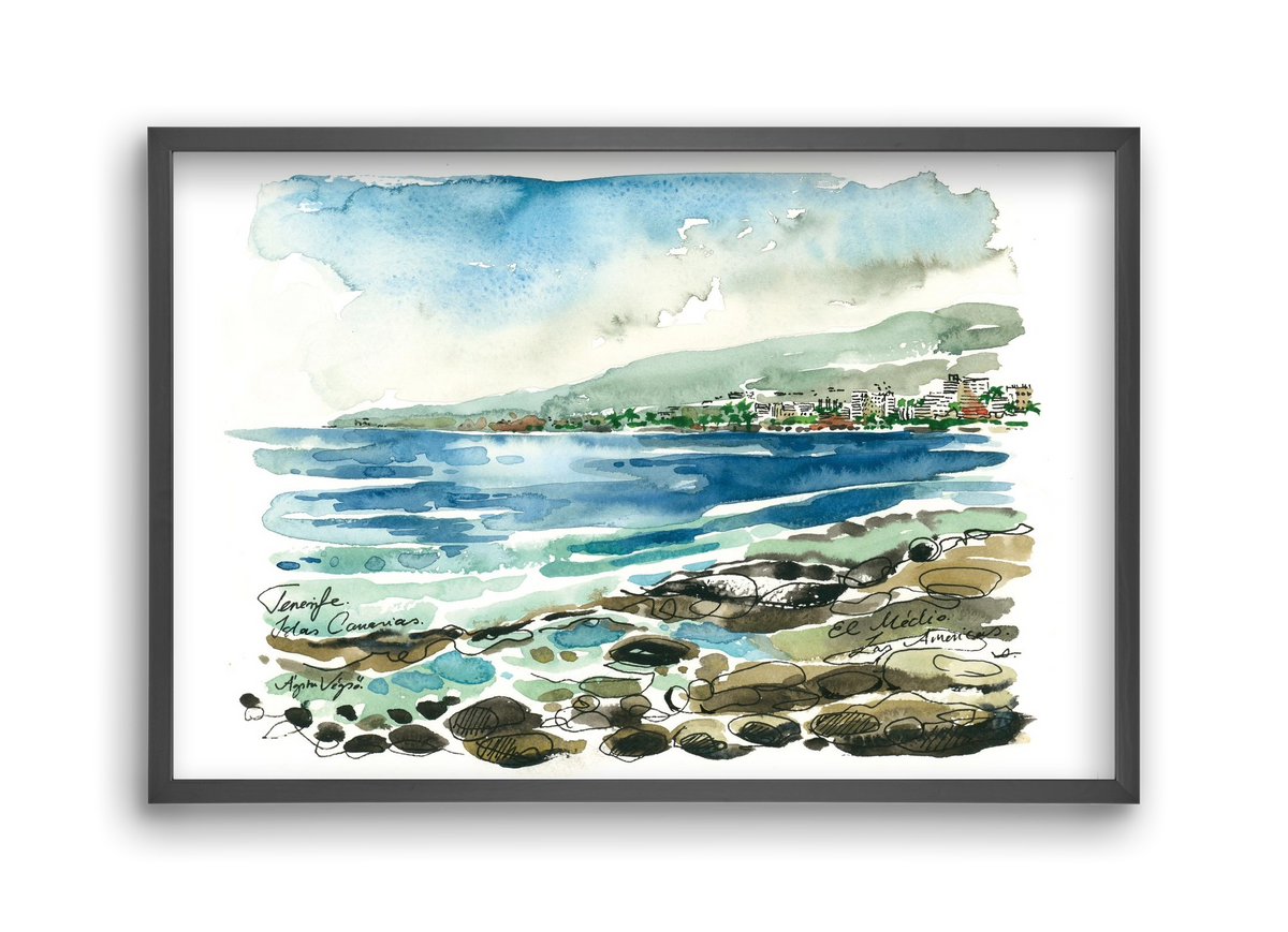 Las Americas, Tenerife, Canary Islands - 2023.05.19., 45x30 cm (45x30 cm), Fekete keret