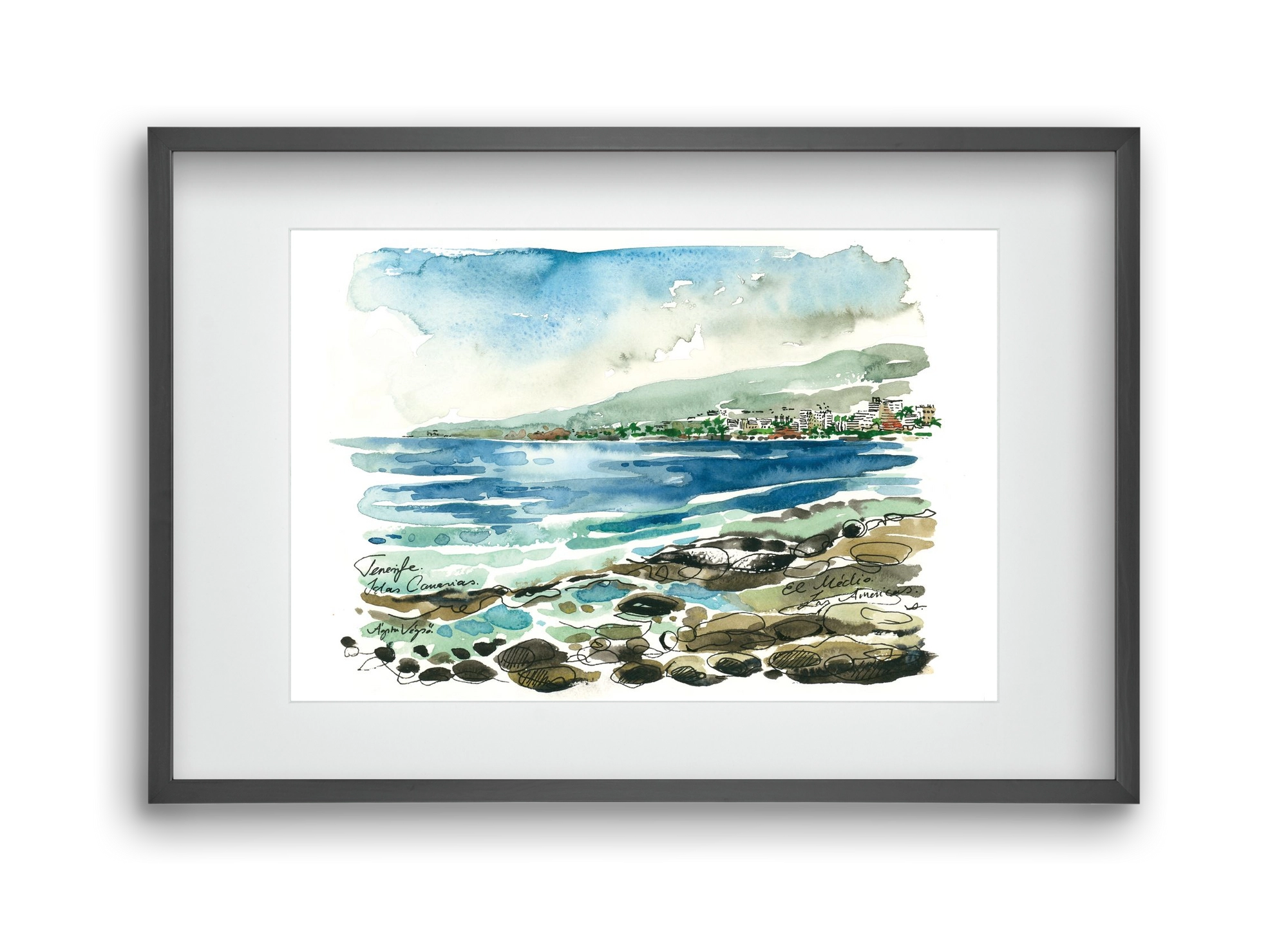 Las Americas, Tenerife, Canary Islands - 2023.05.19., 45x30 cm (30x20 cm), Fekete keret, paszpartuval