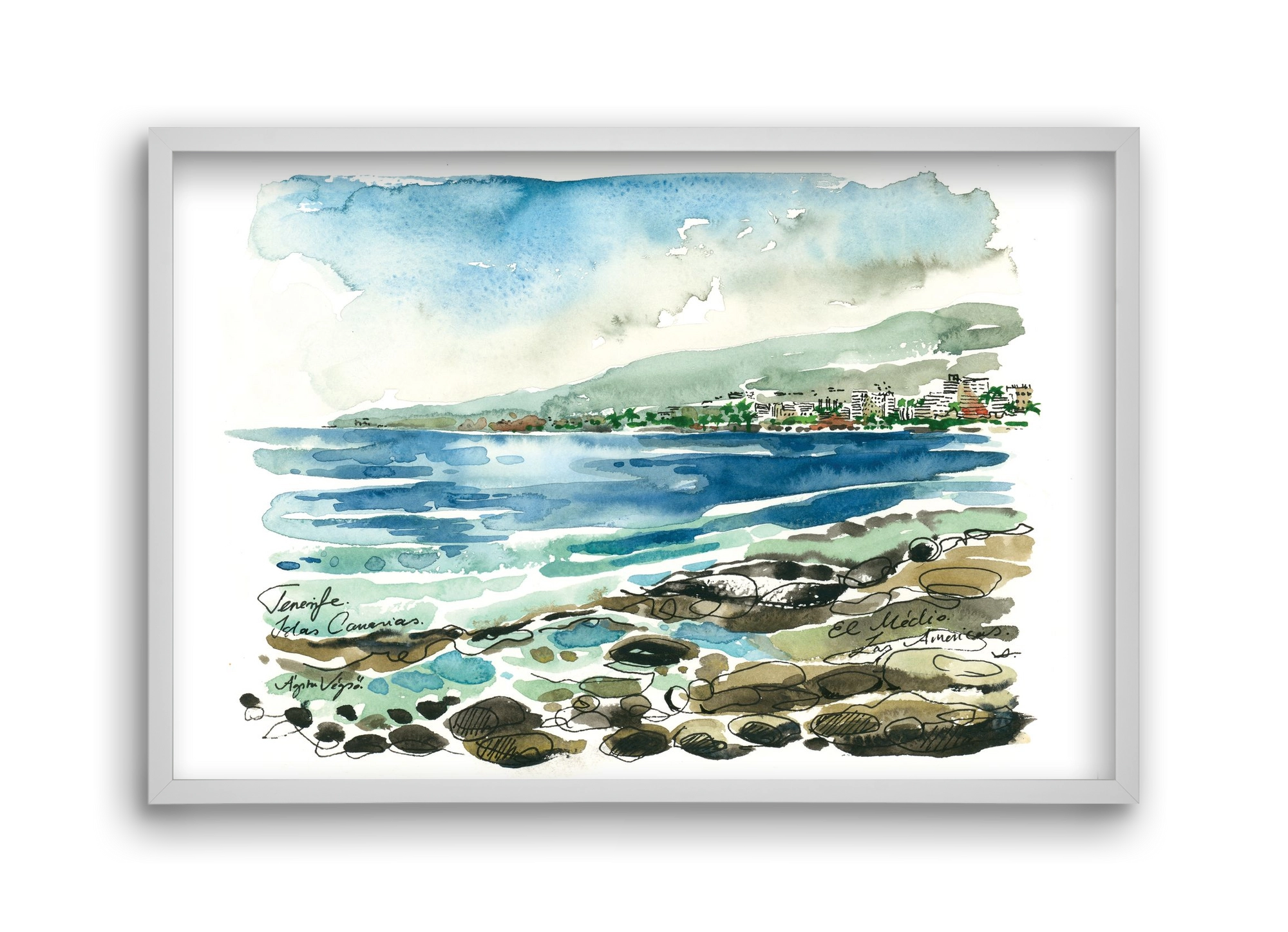 Las Americas, Tenerife, Canary Islands - 2023.05.19., 45x30 cm (45x30 cm), Fehér keret