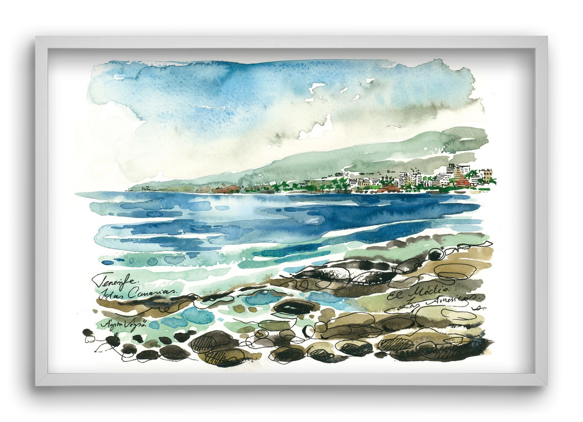 Las Americas, Tenerife, Canary Islands - 2023.05.19., 60x40 cm (60x40 cm), Fehér keret