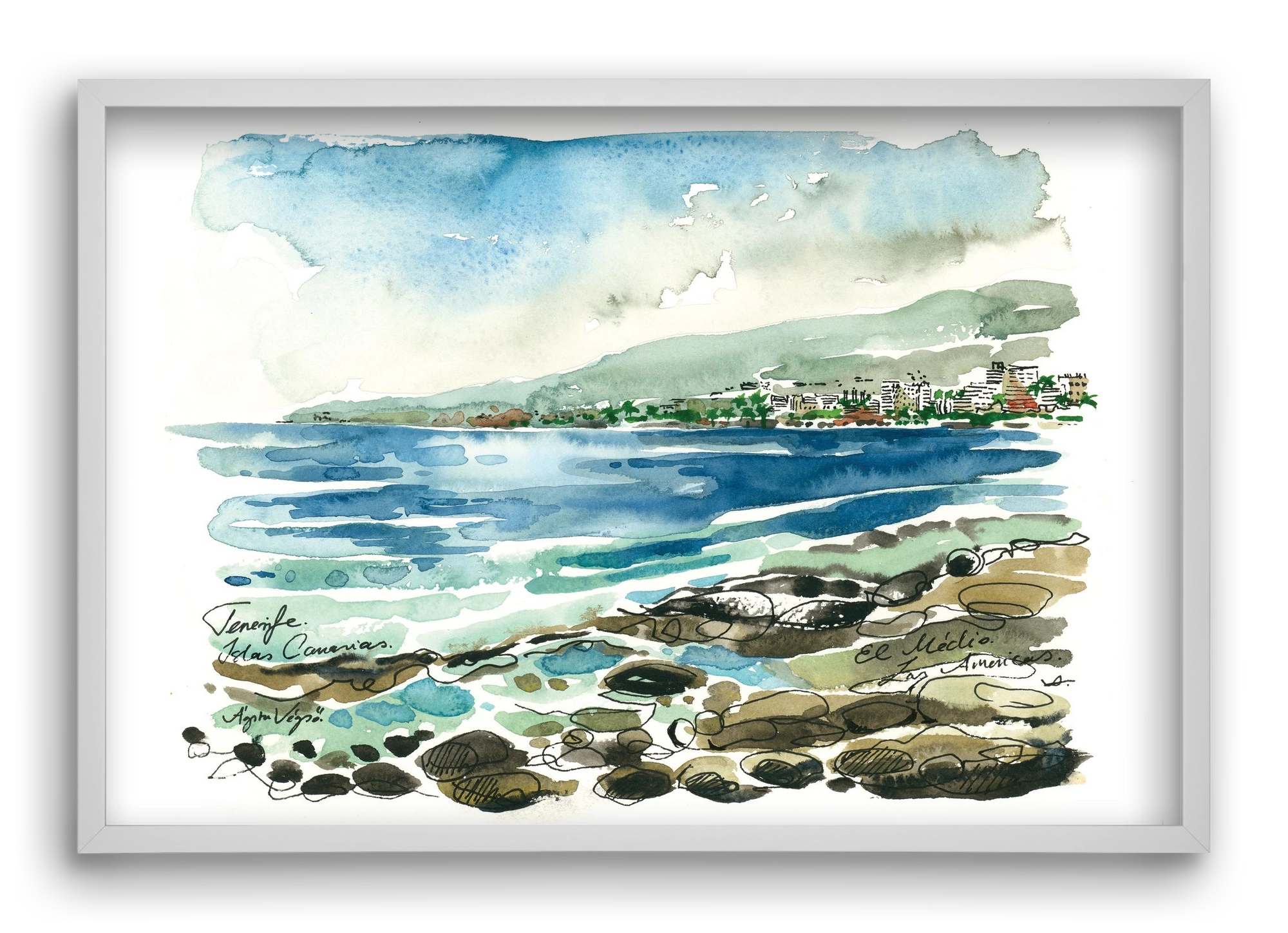 Las Americas, Tenerife, Canary Islands - 2023.05.19., 60x40 cm (60x40 cm), Fehér keret