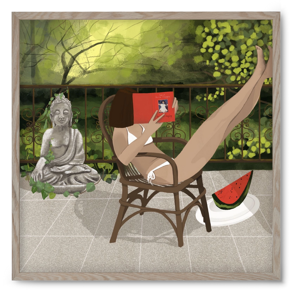 chill, 50x50 cm (50x50 cm), Tölgy keret