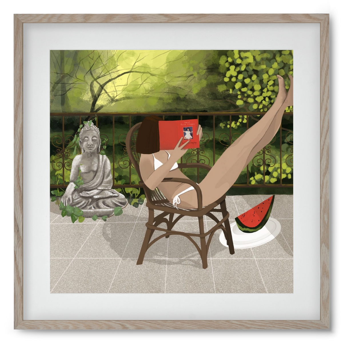 chill, 50x50 cm (40x40 cm), Tölgy keret, paszpartuval