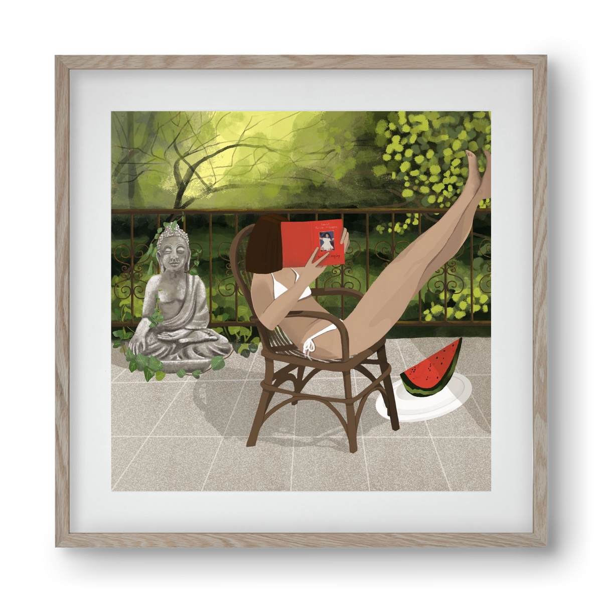 chill, 40x40 cm (30x30 cm), Tölgy keret, paszpartuval