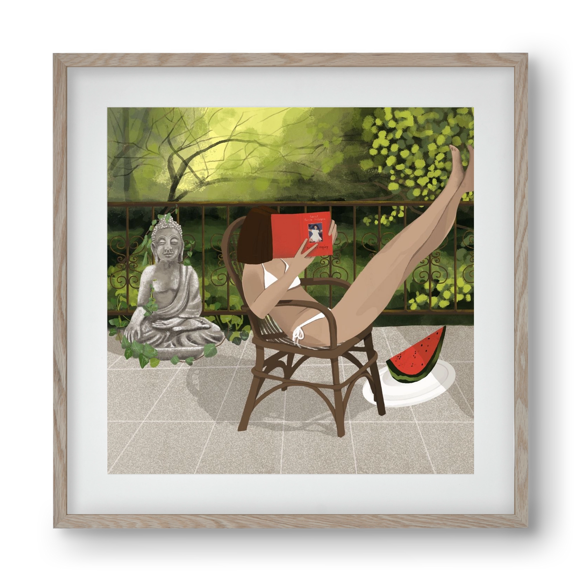 chill, 40x40 cm (30x30 cm), Tölgy keret, paszpartuval