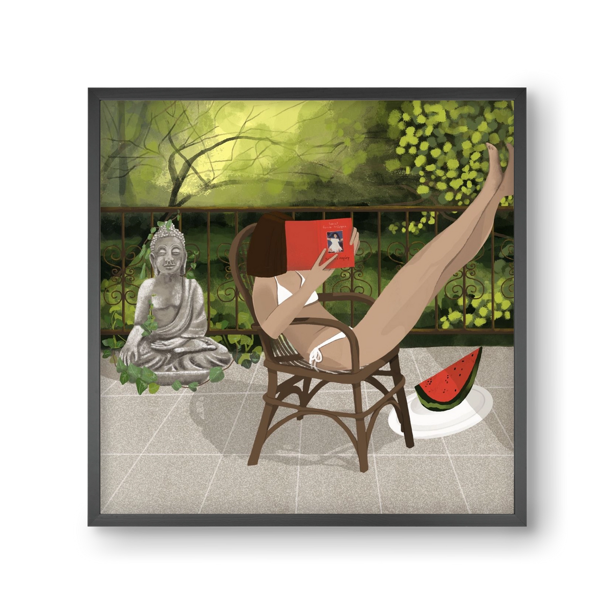 chill, 30x30 cm (30x30 cm), Fekete keret