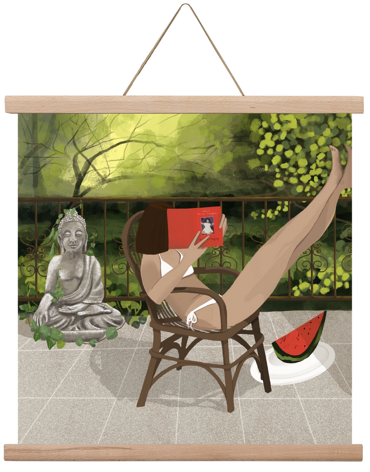 chill, 40x40 cm (40x40 cm), Tölgy akasztó