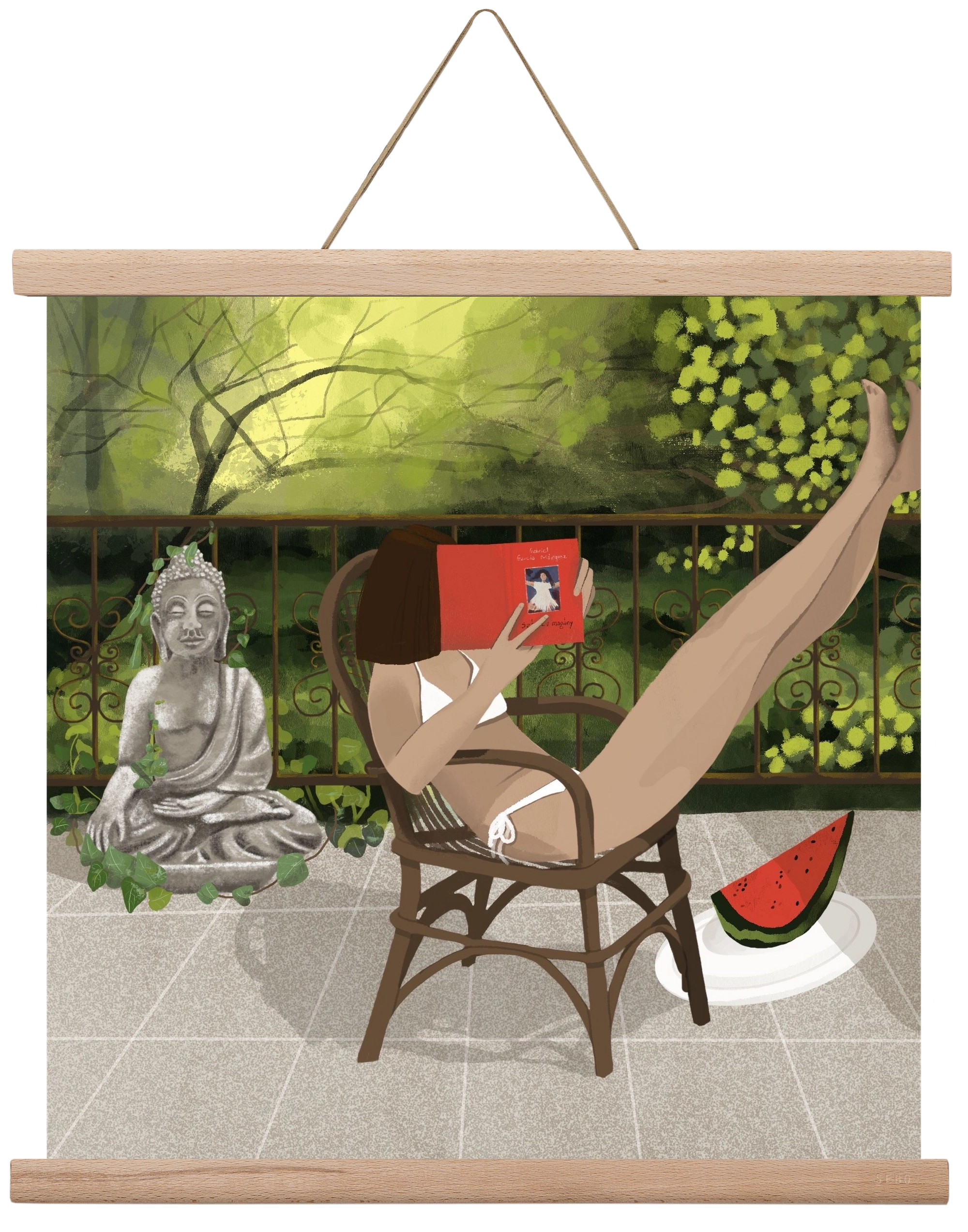 chill, 40x40 cm (40x40 cm), Tölgy akasztó