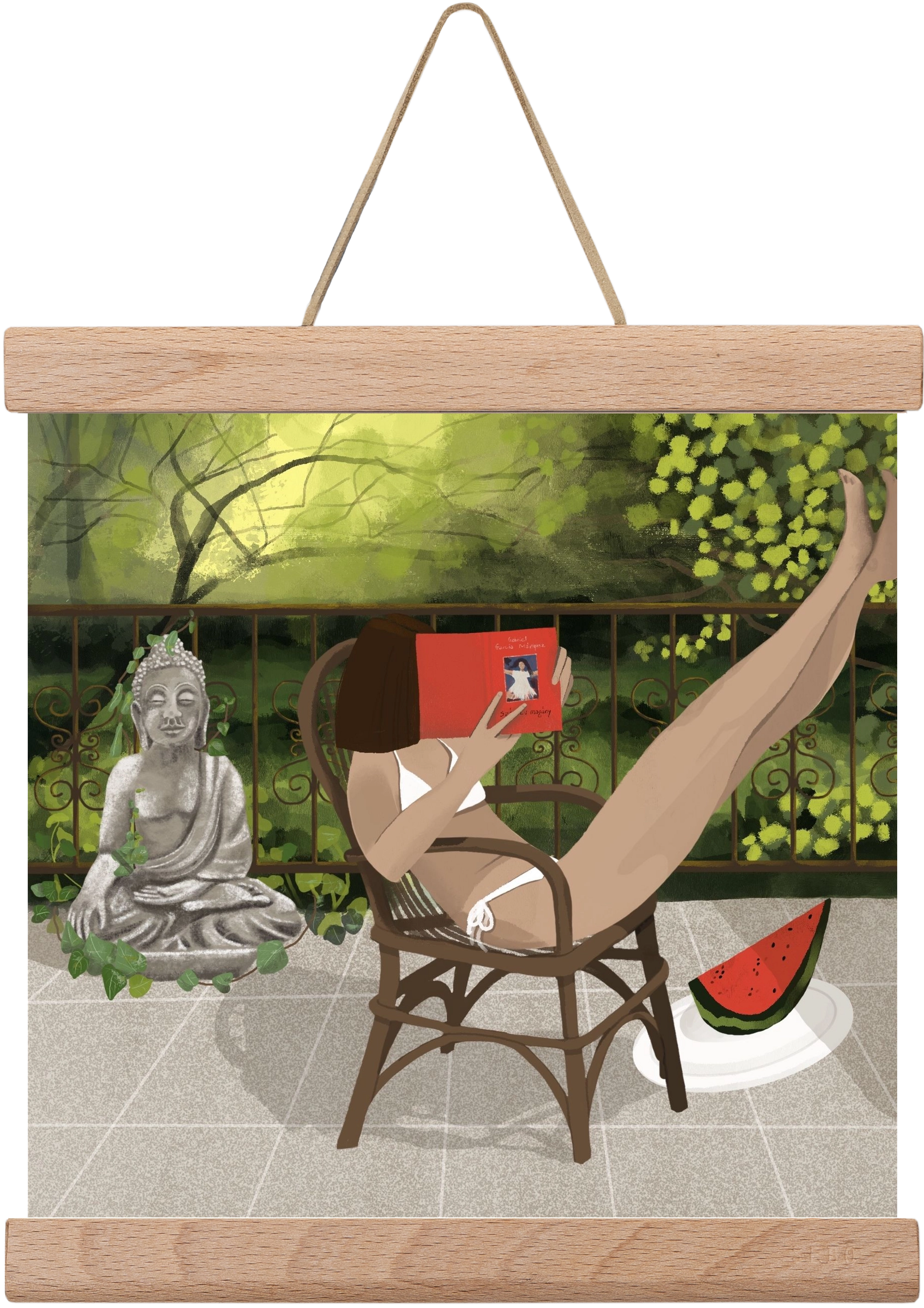 chill, 20x20 cm (20x20 cm), Tölgy akasztó