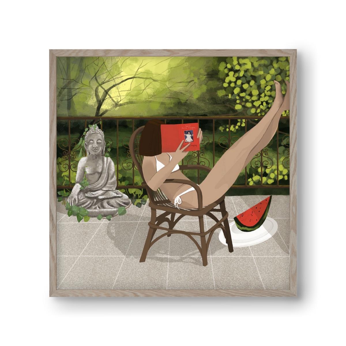 chill, 30x30 cm (30x30 cm), Tölgy keret