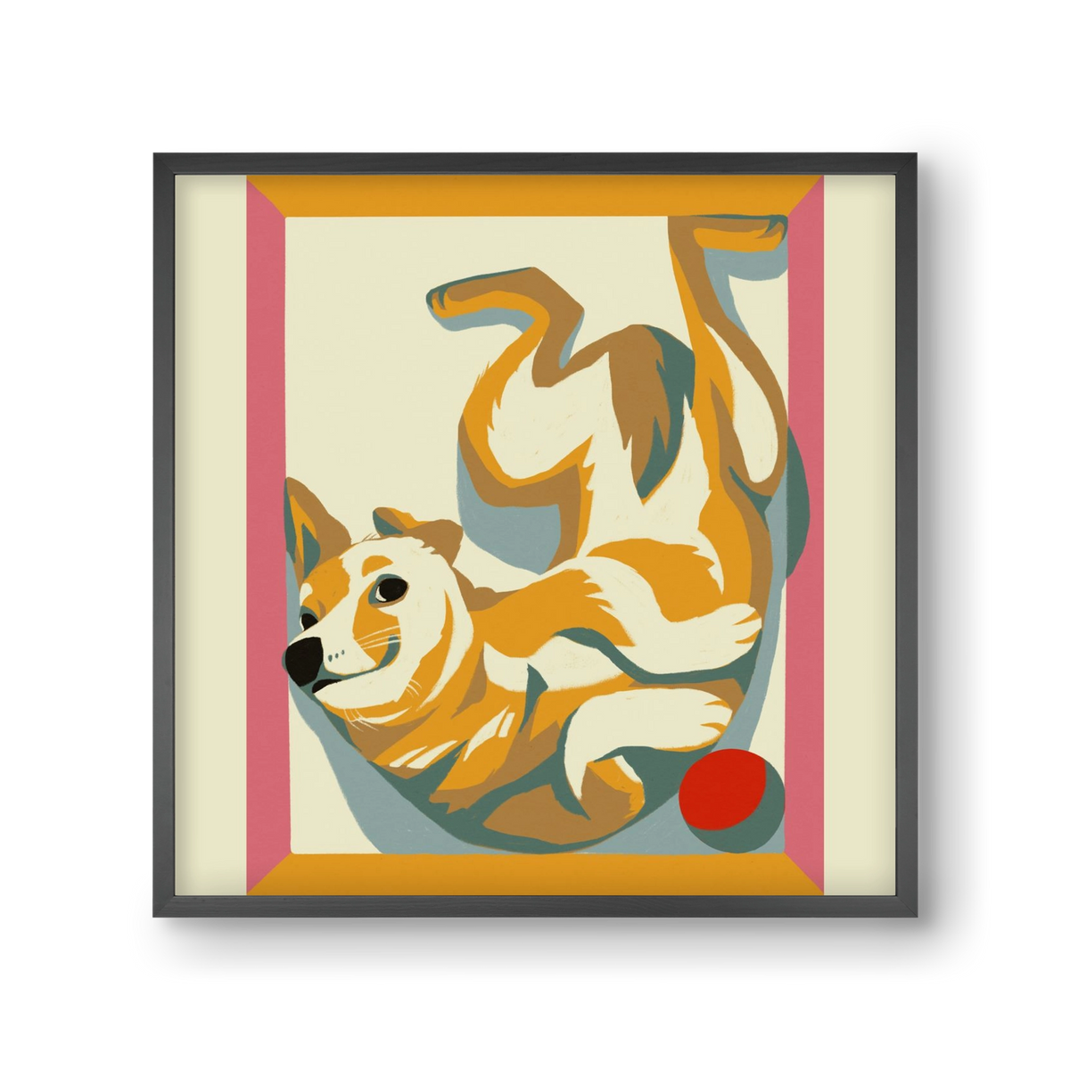 Rozi, 30x30 cm (30x30 cm), Fekete keret