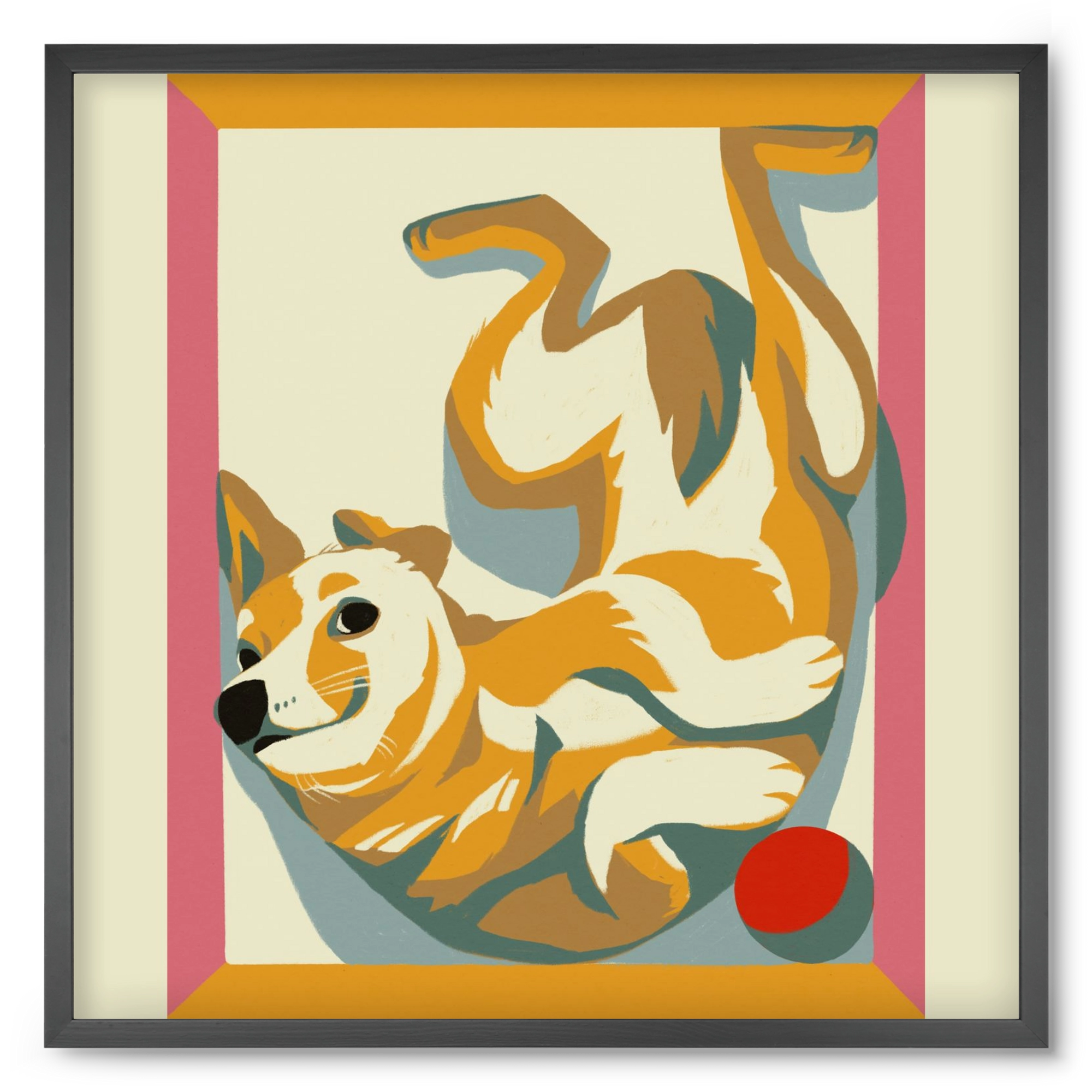 Rozi, 50x50 cm (50x50 cm), Fekete keret