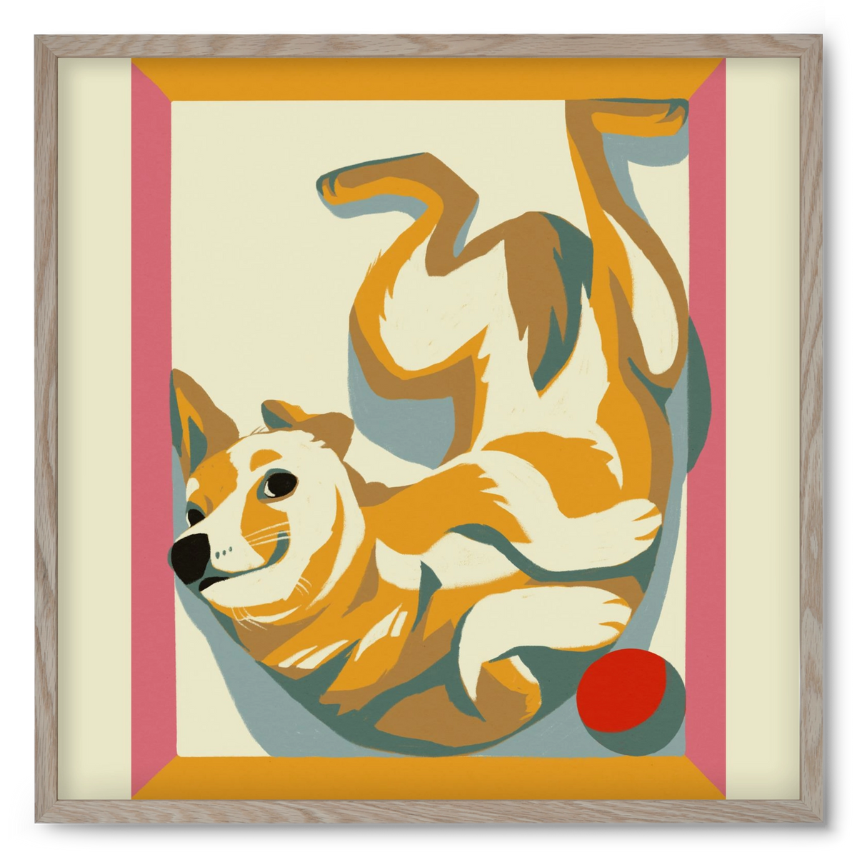 Rozi, 50x50 cm (50x50 cm), Tölgy keret