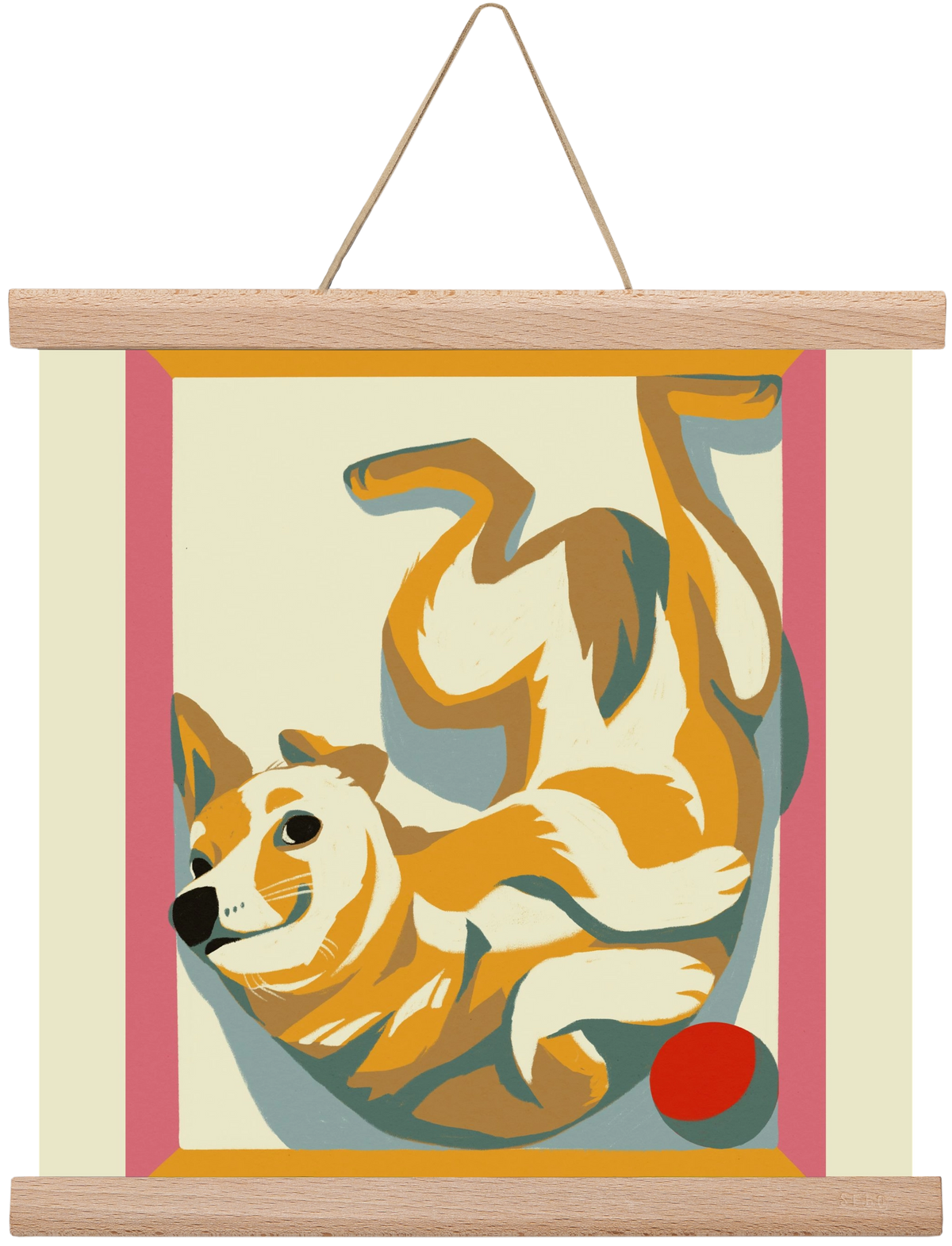 Rozi, 30x30 cm (30x30 cm), Tölgy akasztó