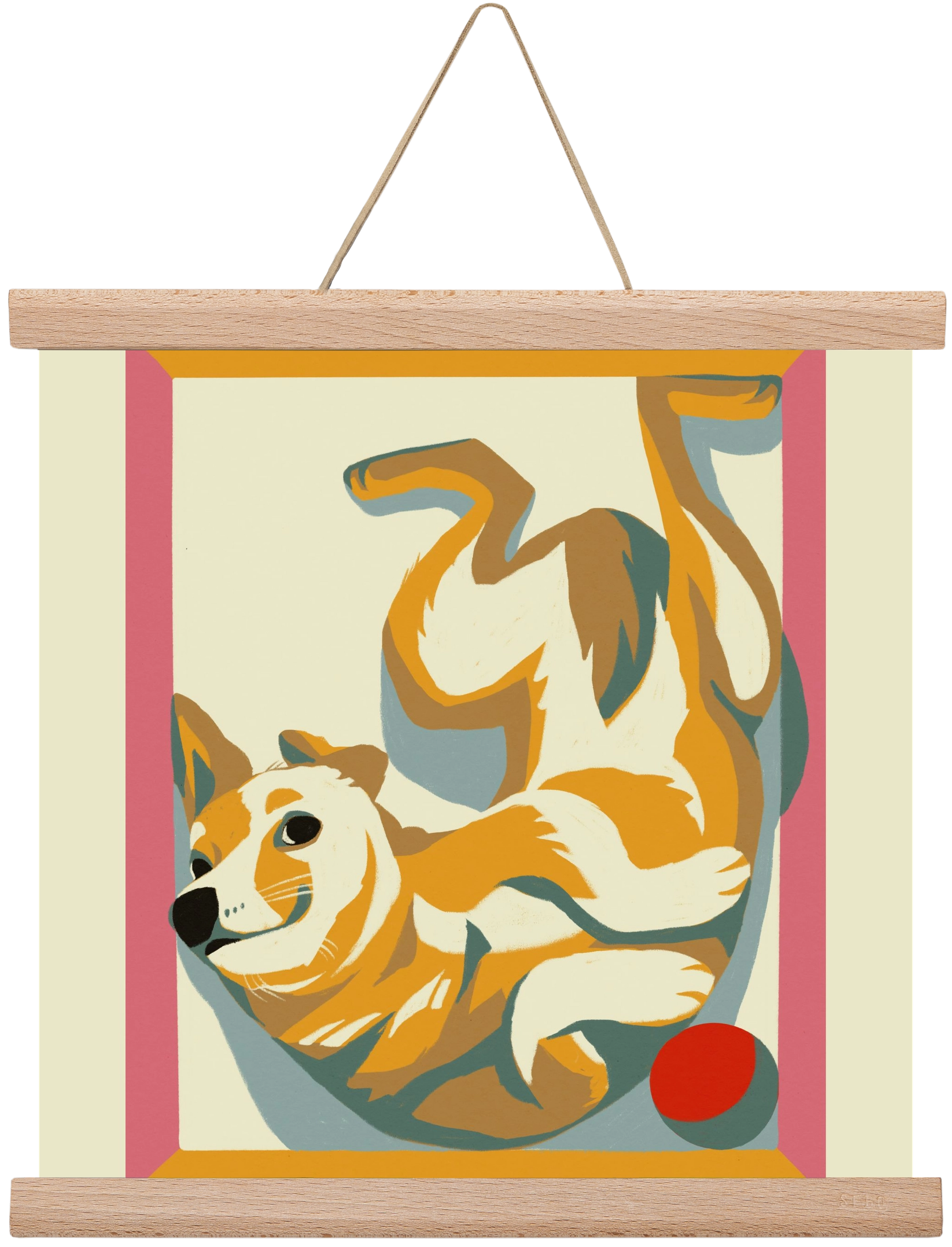 Rozi, 30x30 cm (30x30 cm), Tölgy akasztó