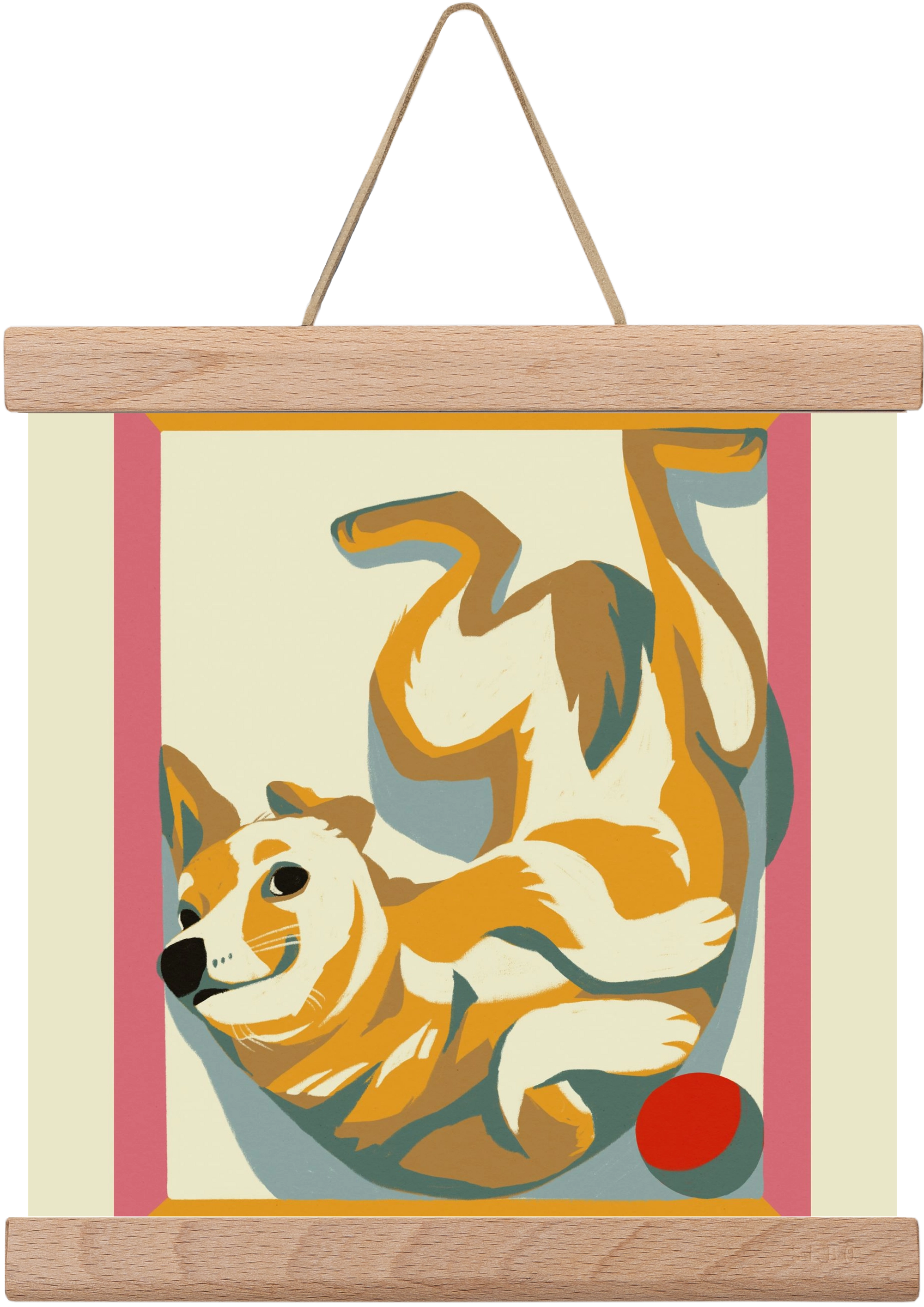 Rozi, 20x20 cm (20x20 cm), Tölgy akasztó