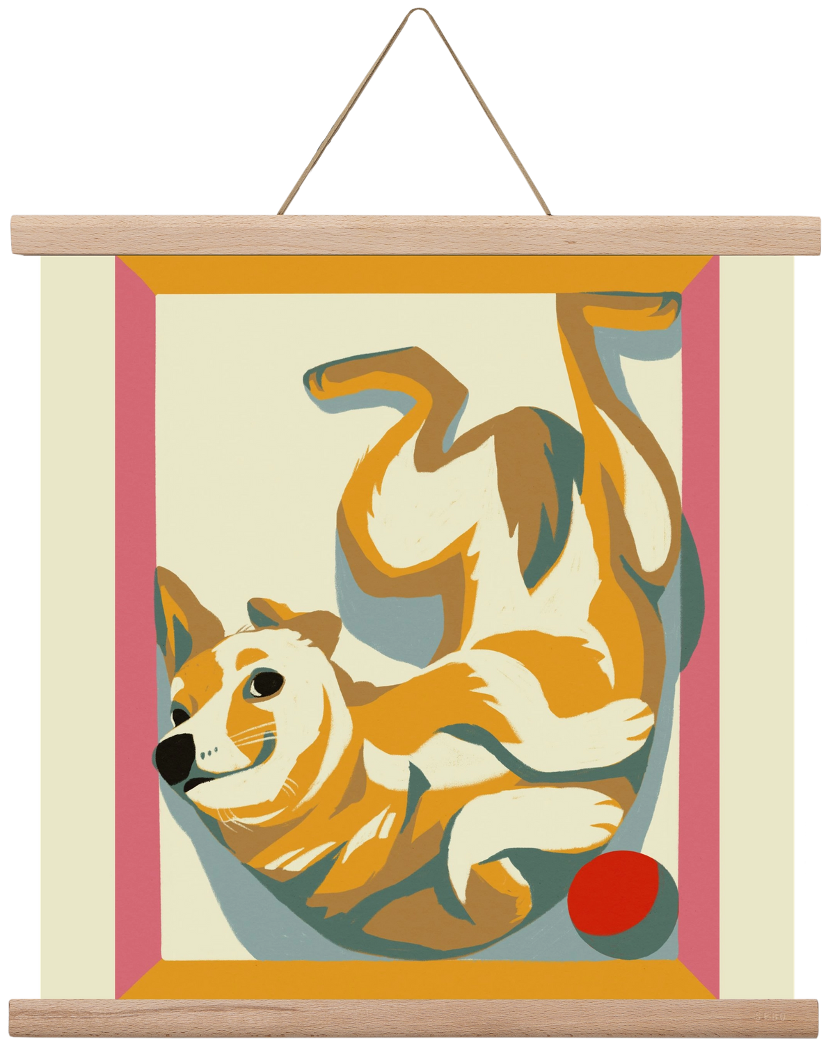 Rozi, 40x40 cm (40x40 cm), Tölgy akasztó