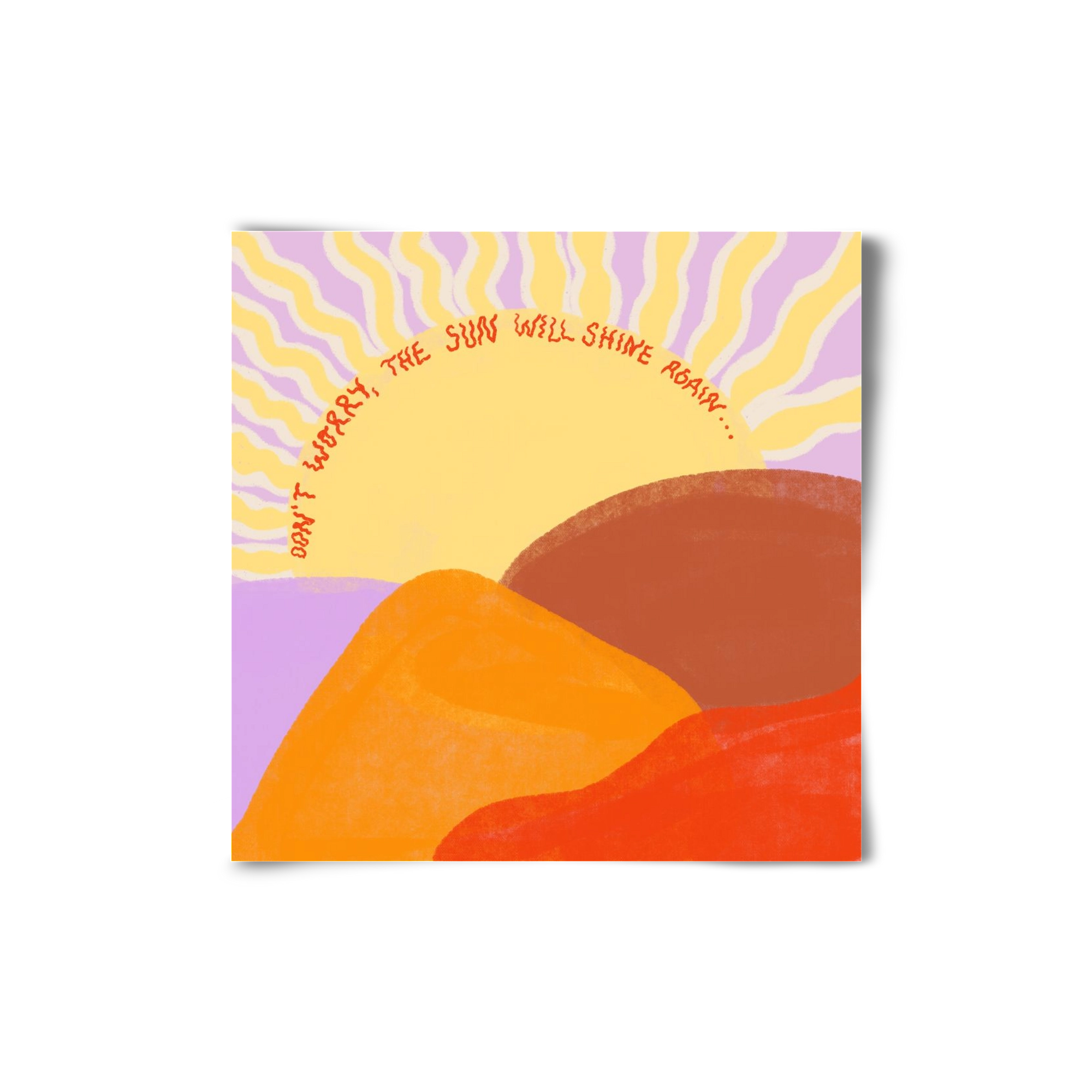 The Sun Will Shine Again , 20x20 cm, Keret nélkül