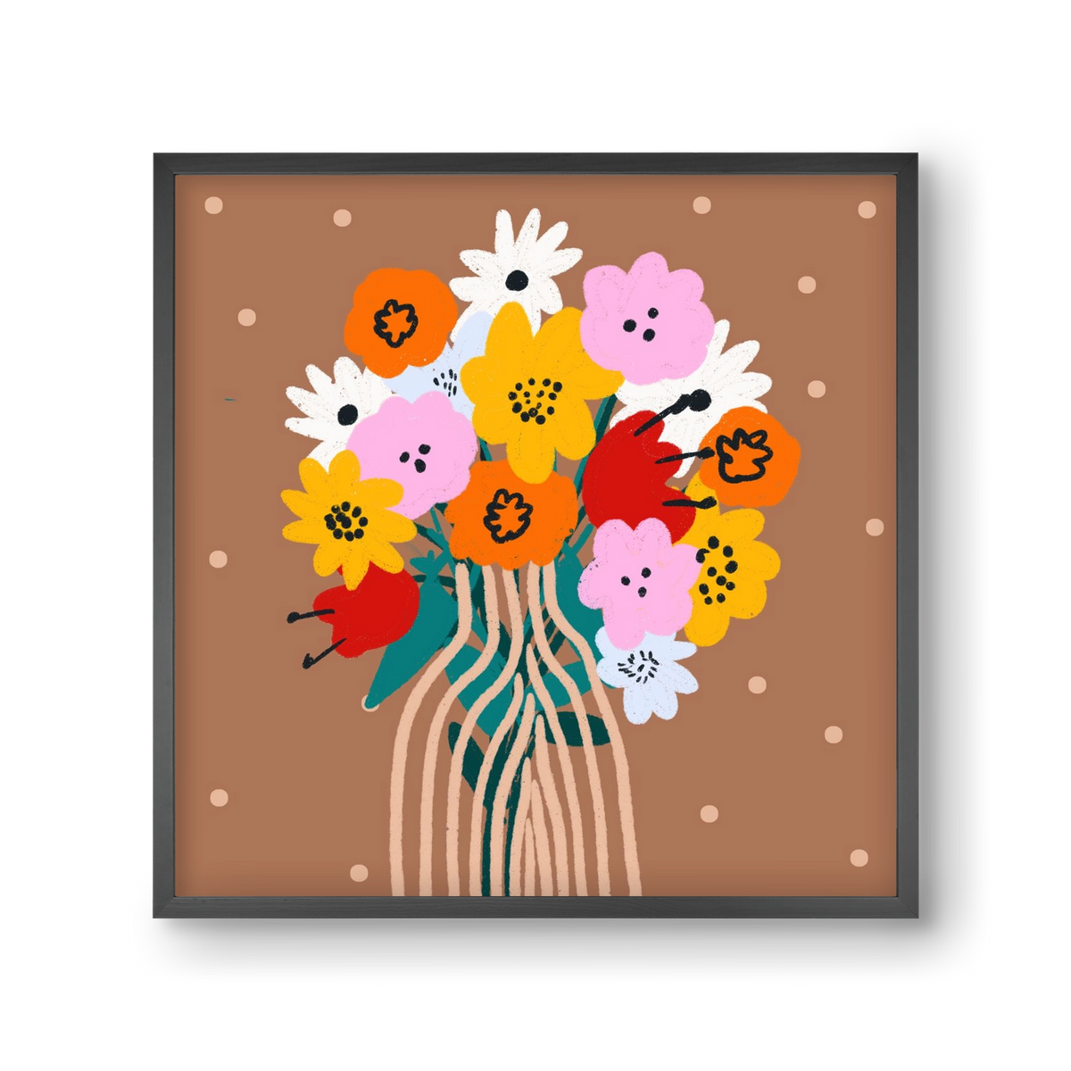 Florals for Spring? Groundbreaking…, 30x30 cm (30x30 cm), Fekete keret