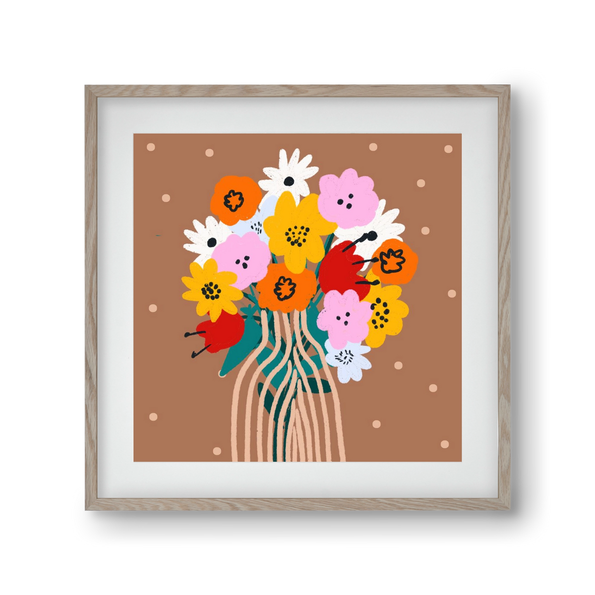 Florals for Spring? Groundbreaking…, 30x30 cm (20x20 cm), Tölgy keret, paszpartuval