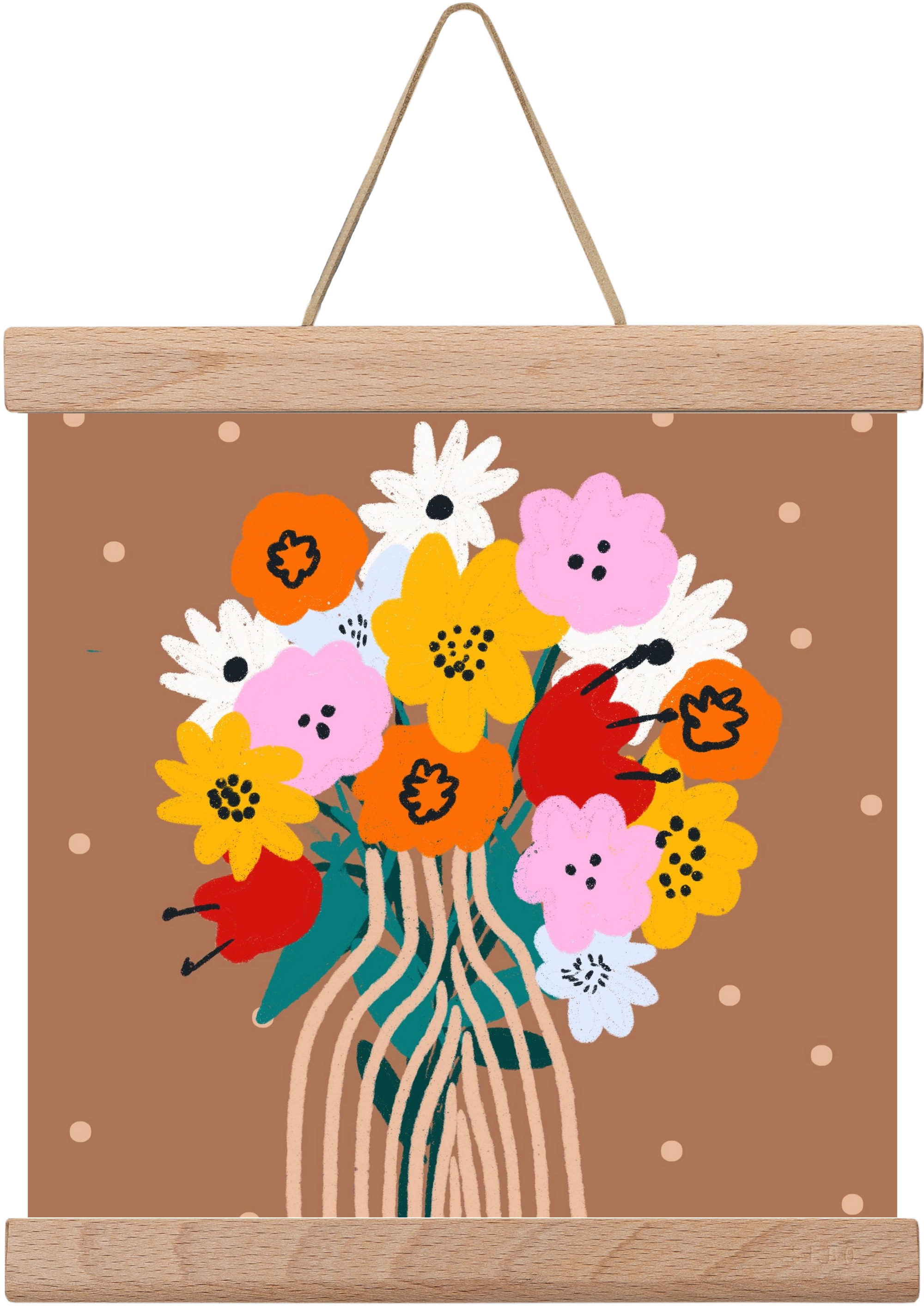 Florals for Spring? Groundbreaking…, 20x20 cm (20x20 cm), Tölgy akasztó