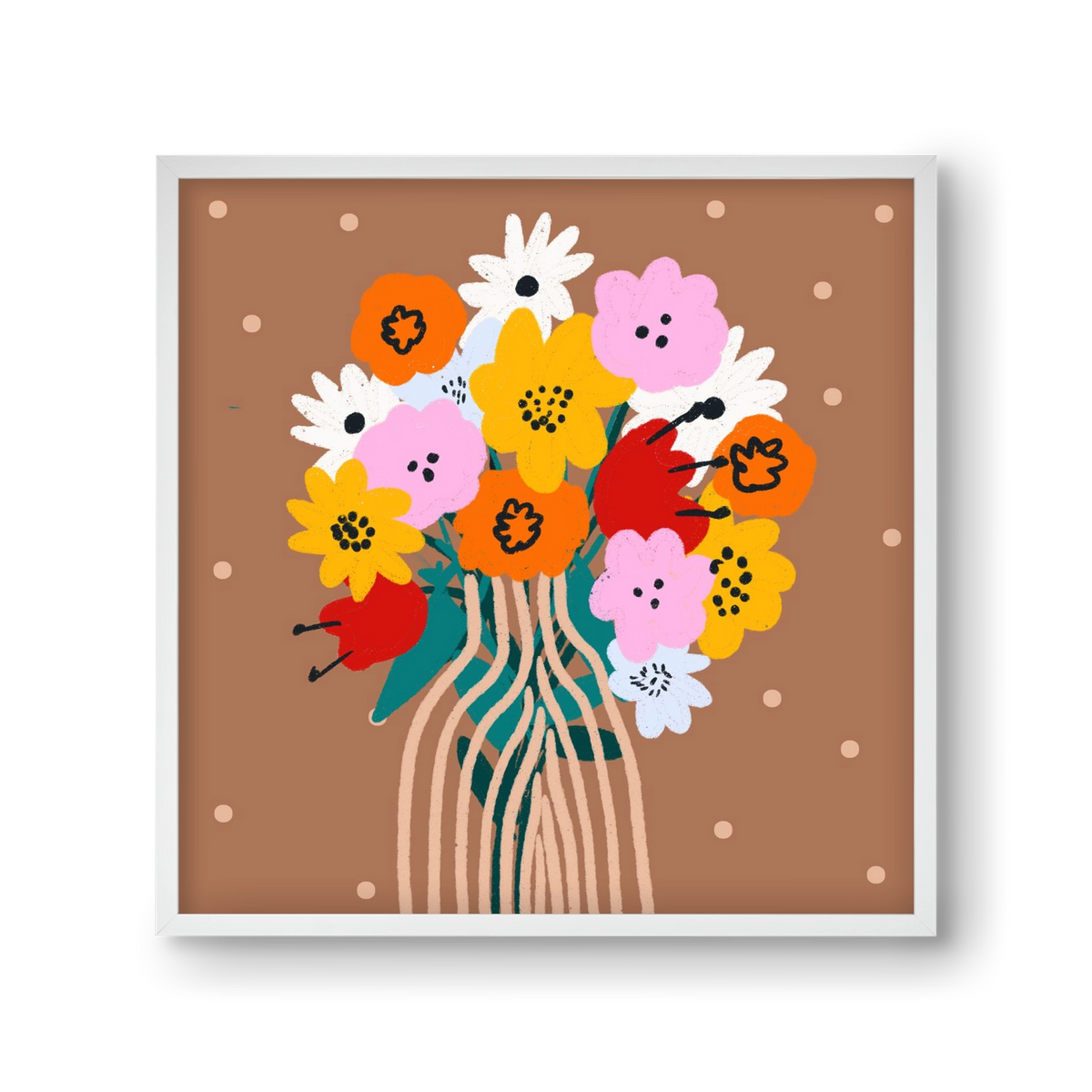 Florals for Spring? Groundbreaking…, 30x30 cm (30x30 cm), Fehér keret