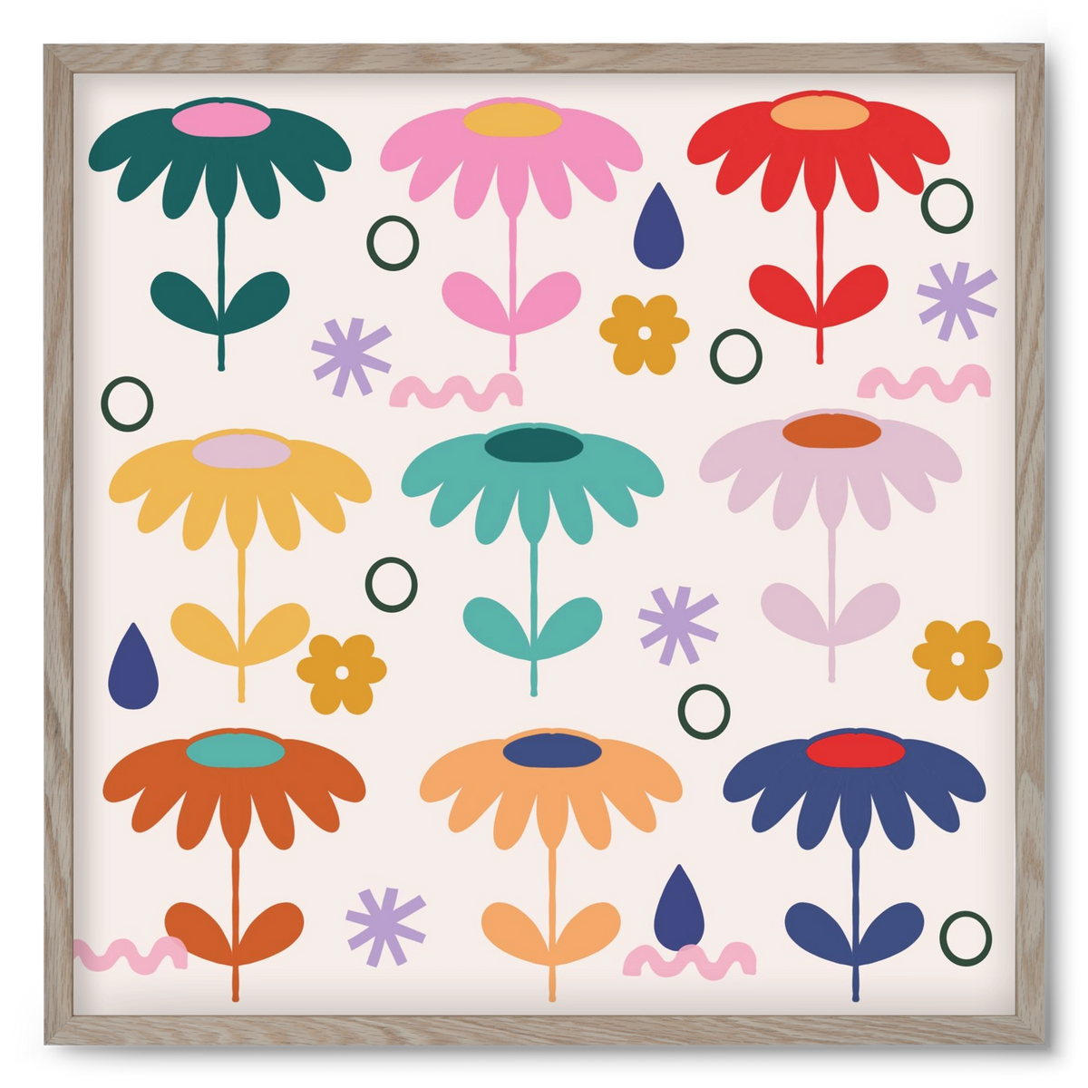 Spring Is Coming , 50x50 cm (50x50 cm), Tölgy keret