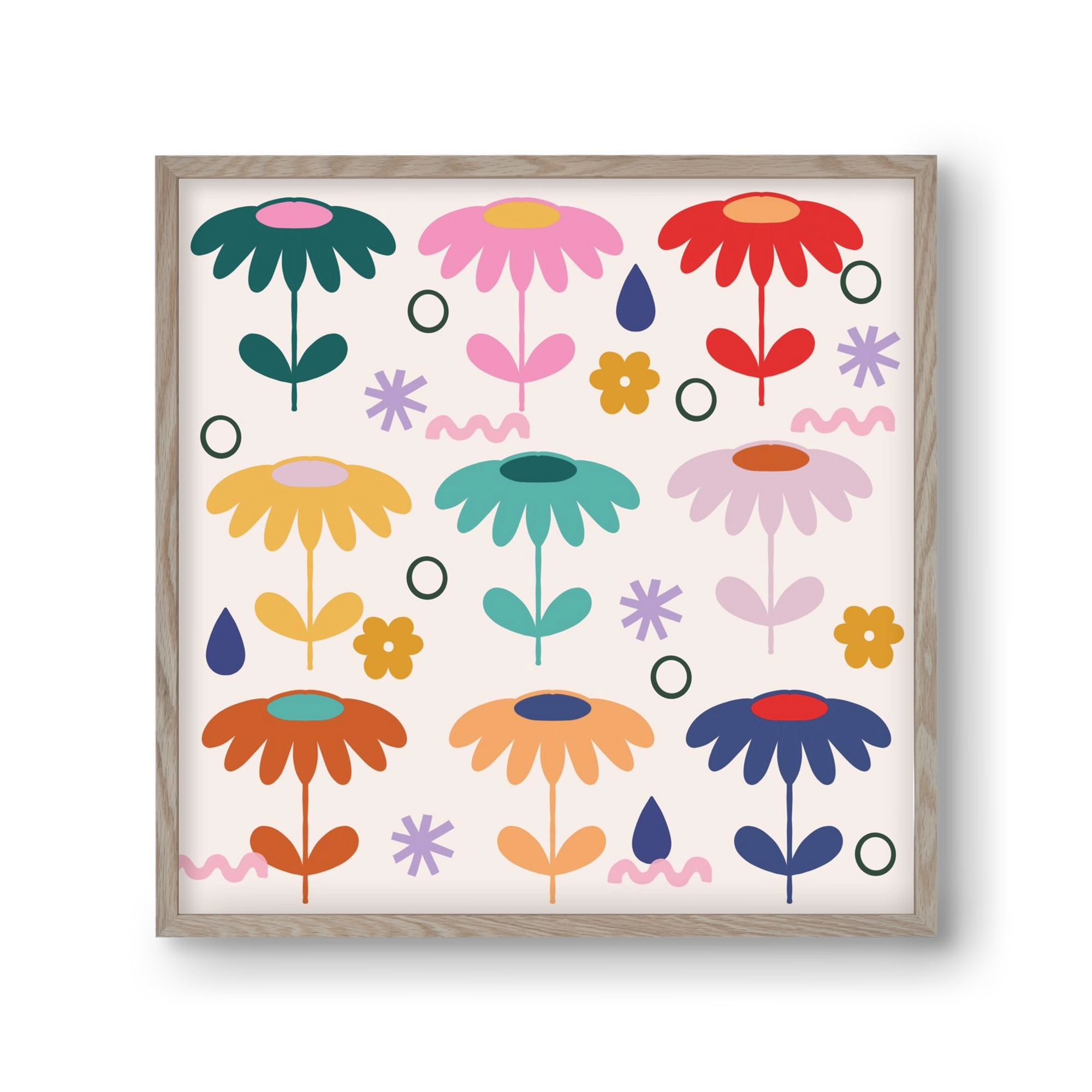 Spring Is Coming , 30x30 cm (30x30 cm), Tölgy keret