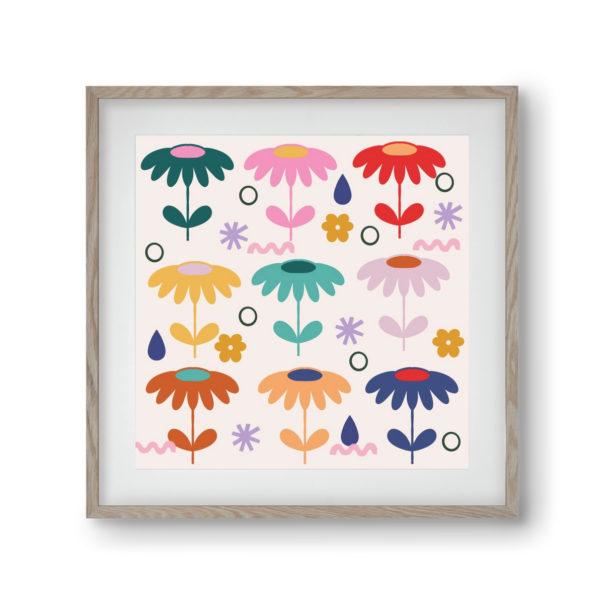 Spring Is Coming , 30x30 cm (20x20 cm), Tölgy keret, paszpartuval