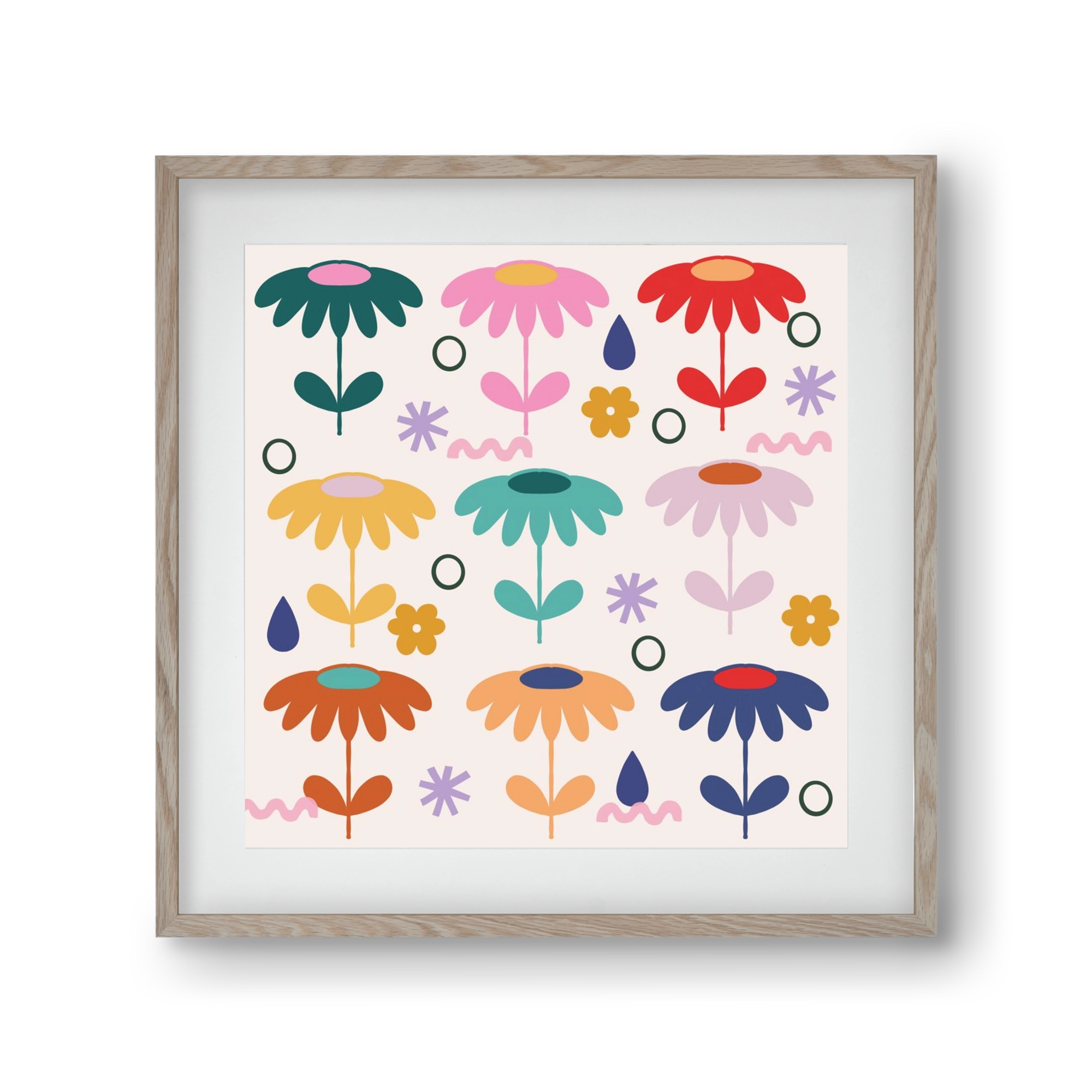 Spring Is Coming , 30x30 cm (20x20 cm), Tölgy keret, paszpartuval