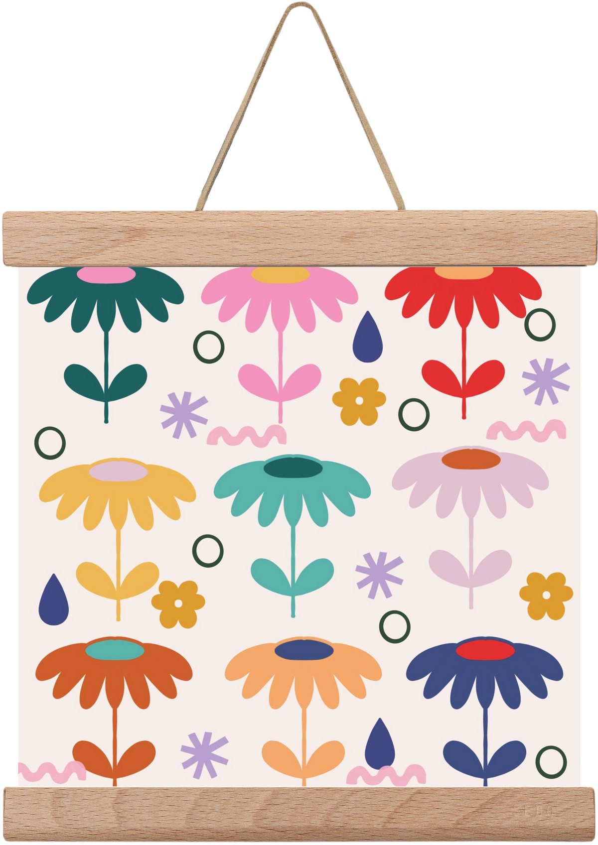 Spring Is Coming , 20x20 cm (20x20 cm), Tölgy akasztó