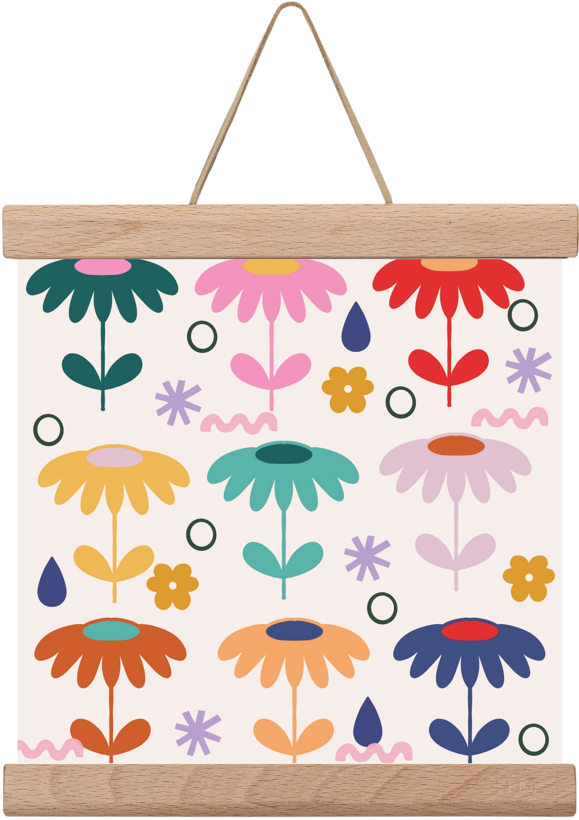 Spring Is Coming , 20x20 cm (20x20 cm), Tölgy akasztó