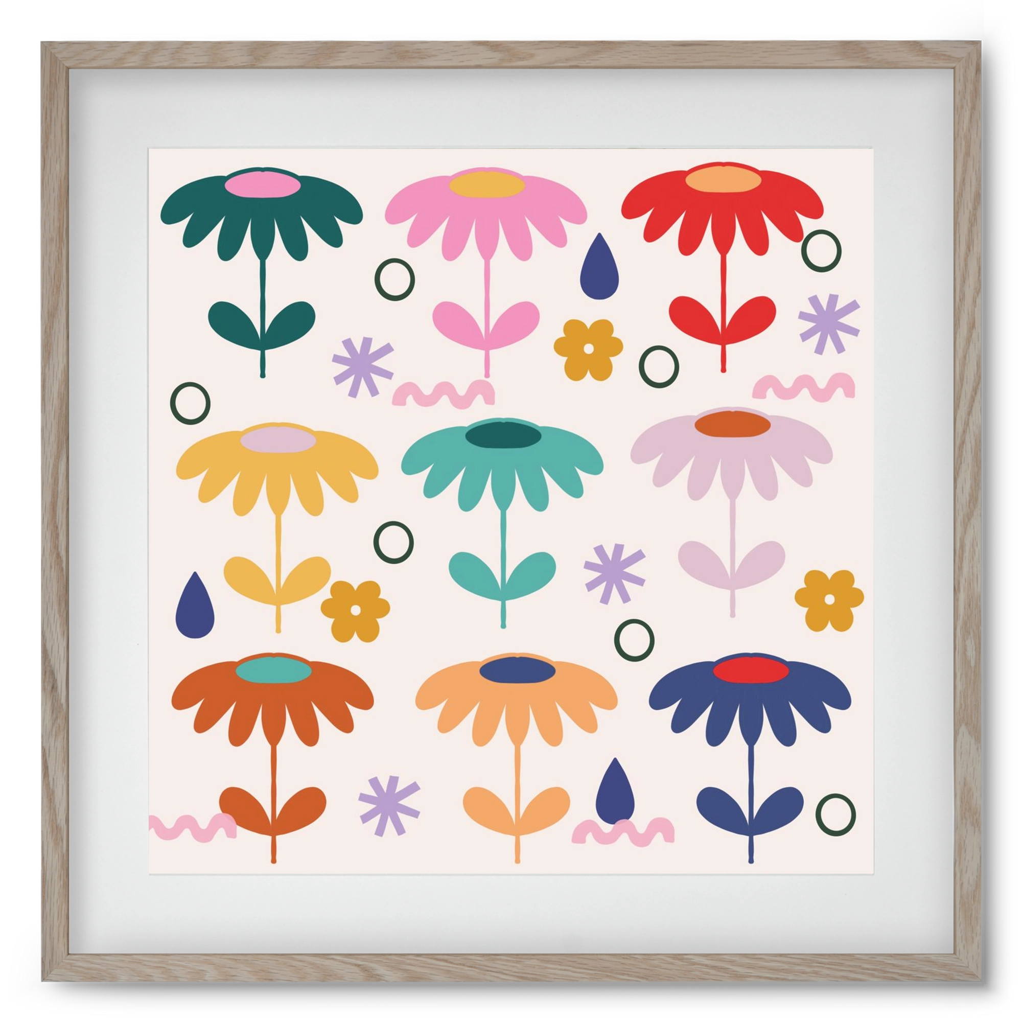 Spring Is Coming , 50x50 cm (40x40 cm), Tölgy keret, paszpartuval