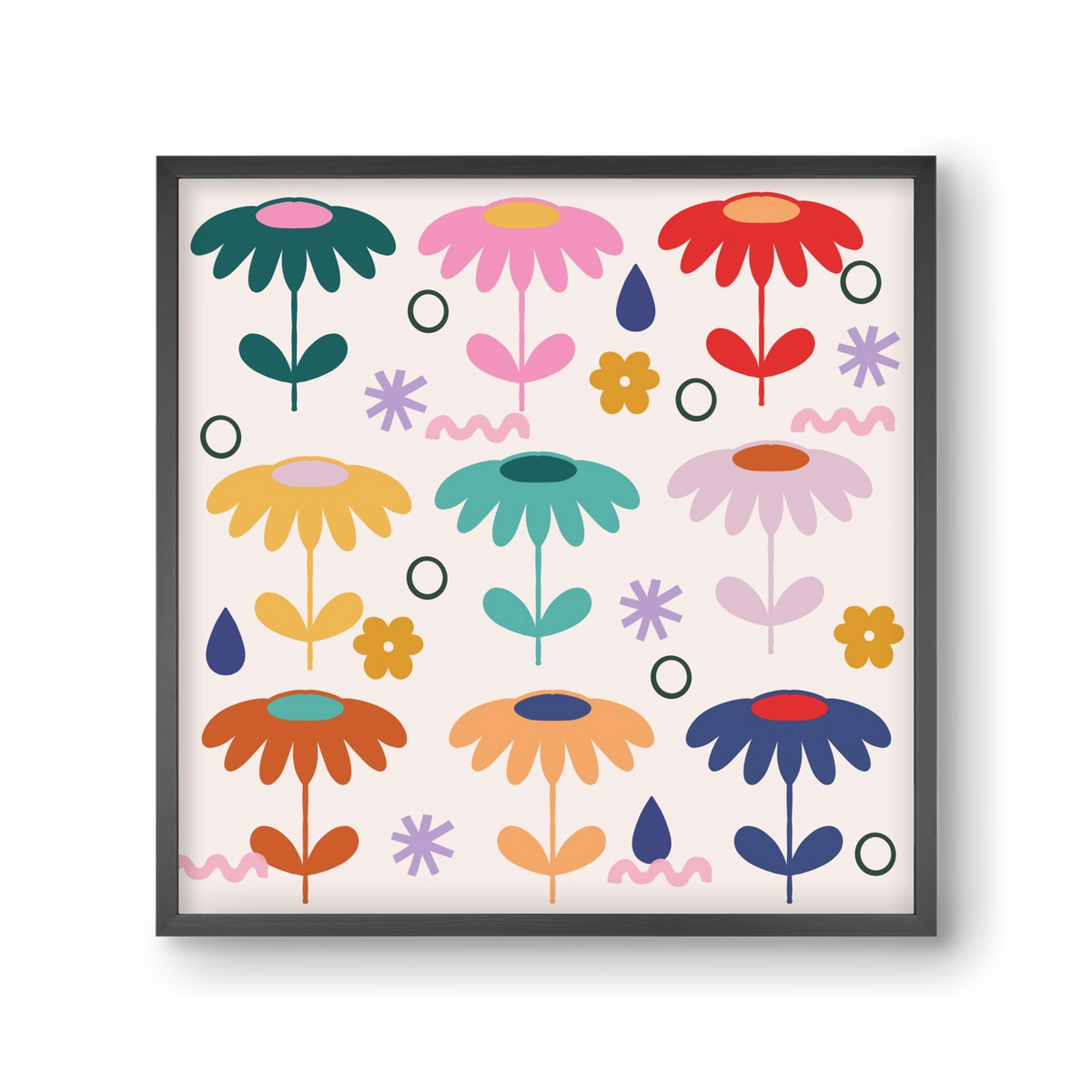 Spring Is Coming , 30x30 cm (30x30 cm), Fekete keret