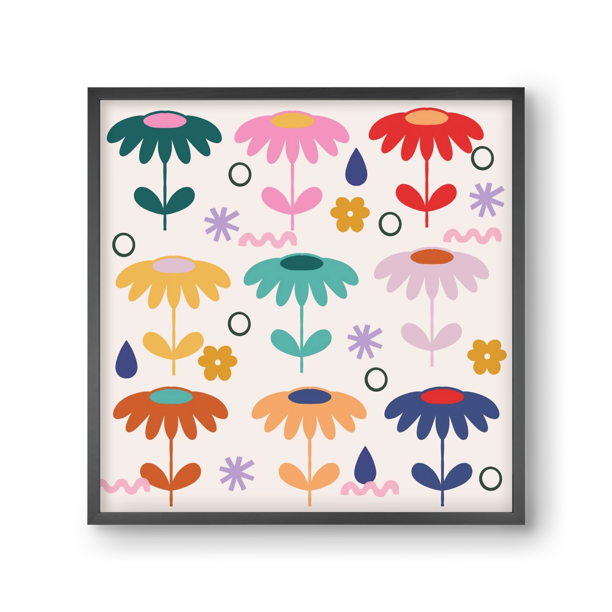 Spring Is Coming , 30x30 cm (30x30 cm), Fekete keret