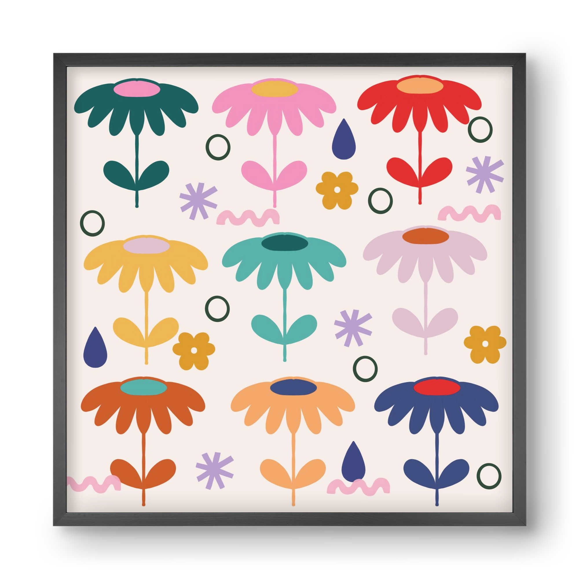 Spring Is Coming , 40x40 cm (40x40 cm), Fekete keret